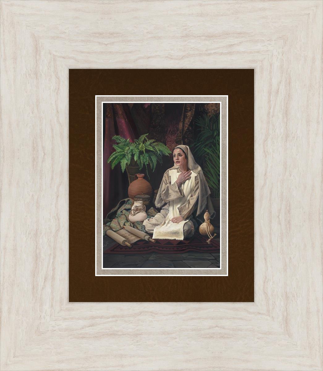 Behold Thy Handmaiden - Elegant Christian Home Decor for Prayer & Meditation | Perfect for Church Altars, Home Worship Spaces & Gift Giving