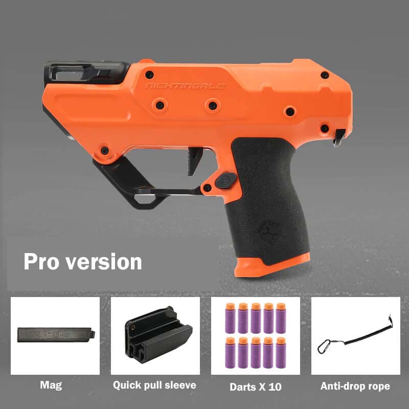 Nerf-Compatible Worker Nightingale Flywheel Foam Dart Blaster Toy Gun - High Performance for Outdoor Play, Target Practice & Nerf Battles
