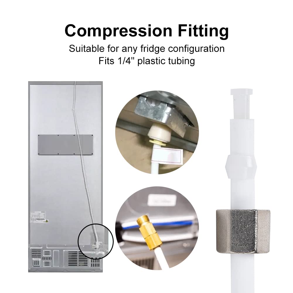 CGELE Refrigerator Water Line Kit - 1/4