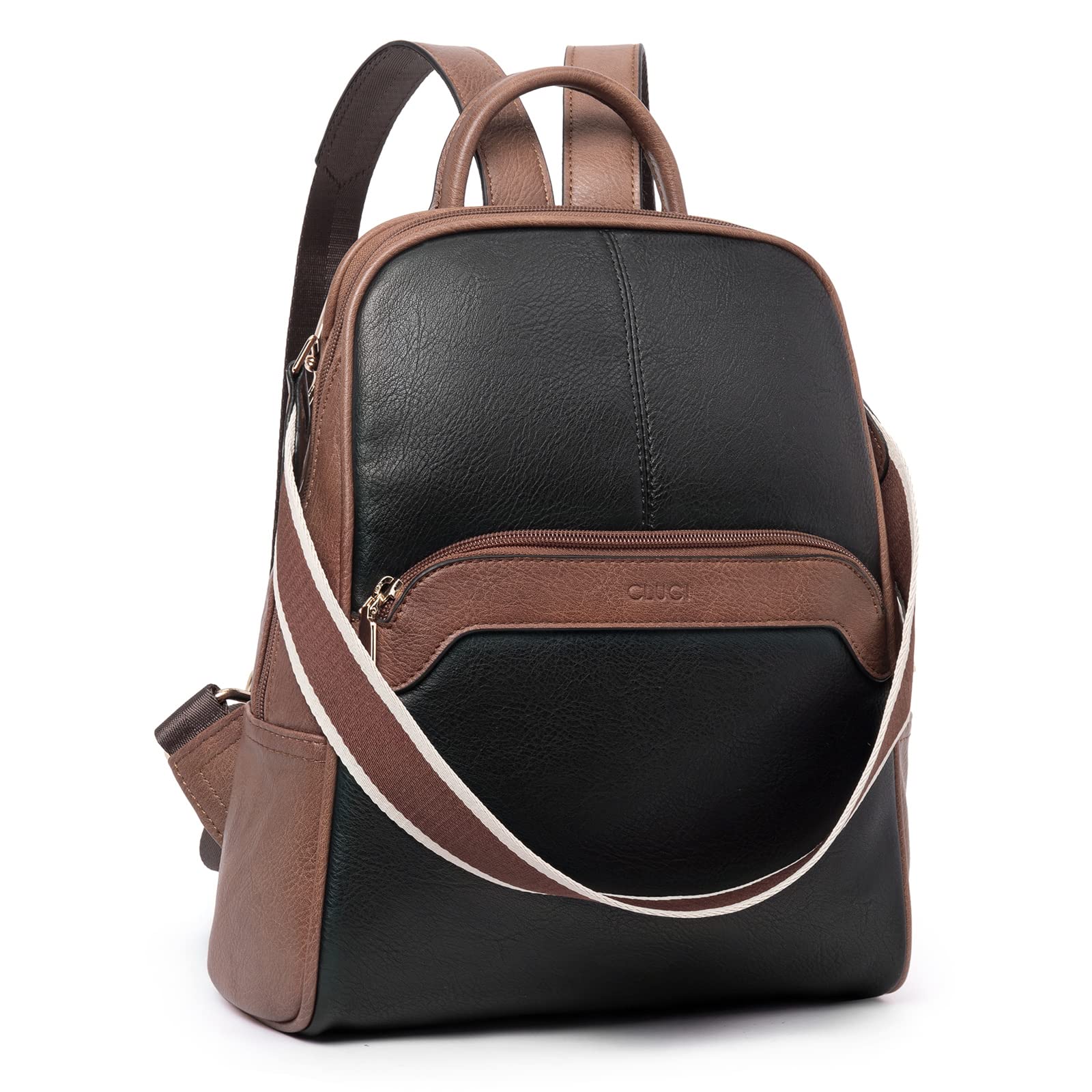 CLUCI Women's Leather Backpack Purse - Convertible Travel Backpack & Shoulder Bag for Work, School & Daily Use | Stylish Designer Daypack for Ladies