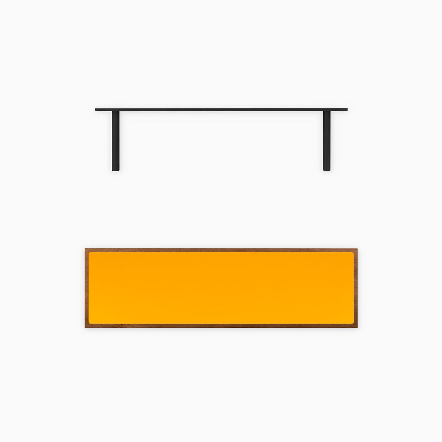 Aksel Inlay Nutmeg Floating Shelf - Modern Wood Wall Shelf for Living Room, Kitchen, Bathroom Storage & Decor