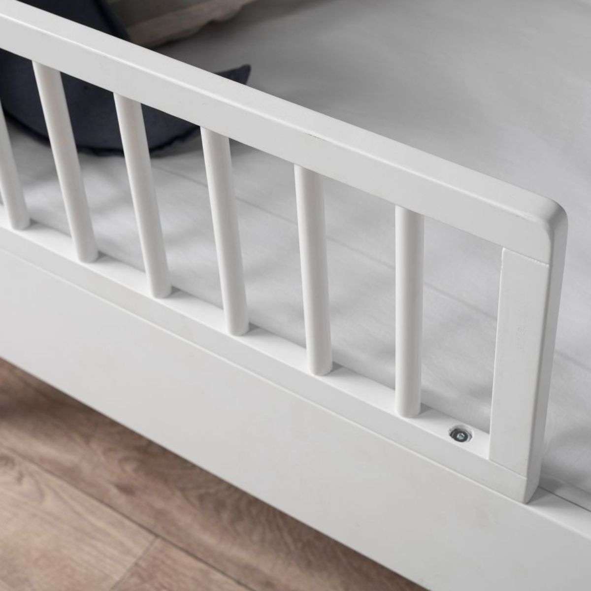 Orlando Contempo Cot Toddler Bed Half Frame - White | Safe & Stylish Kids Bed for Nursery, Daycare & Travel | Perfect for Toddlers 18 Months & Up