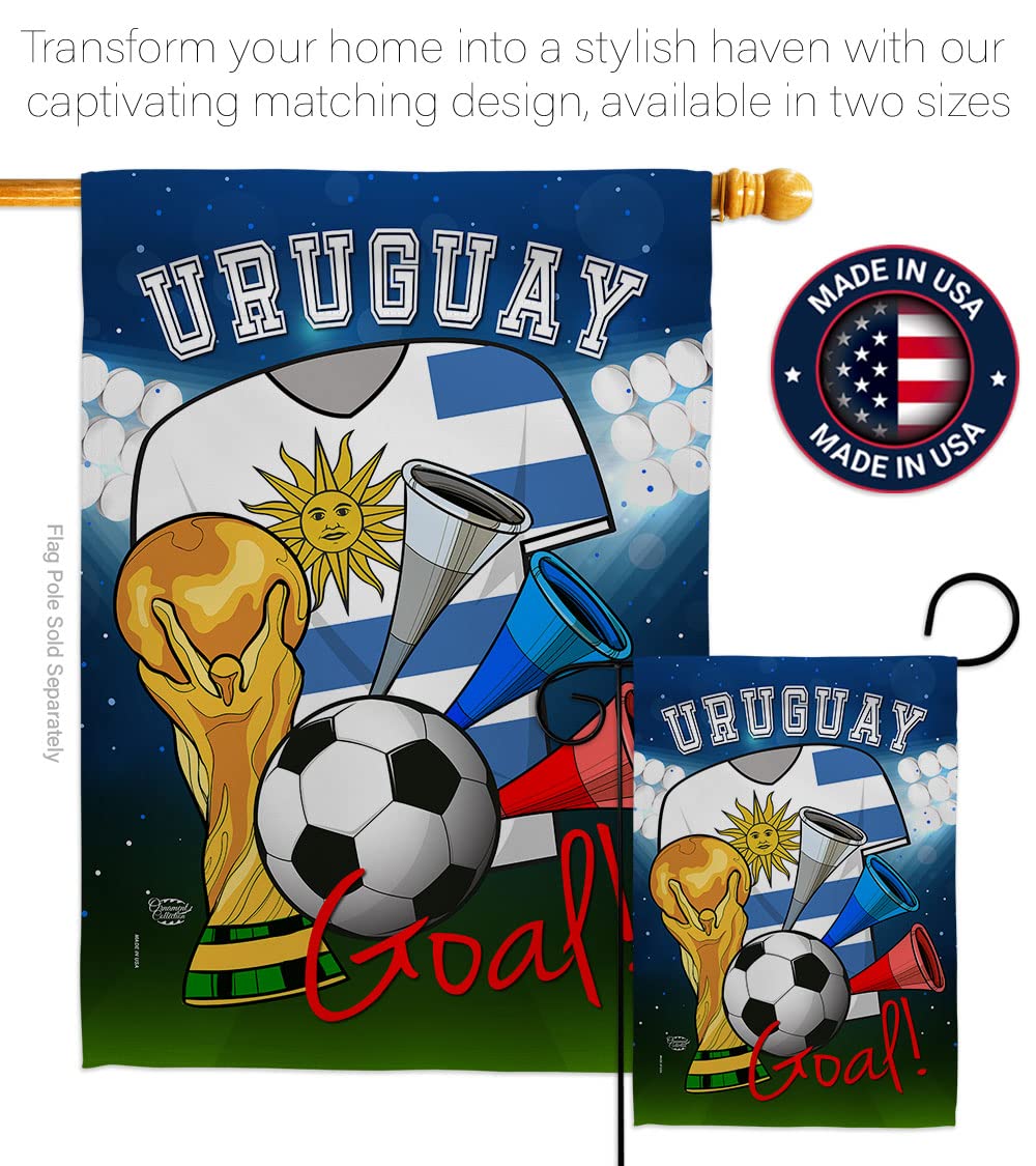 Uruguay Flags for FIFA World Cup - Outdoor & Indoor Decor for Soccer Fans