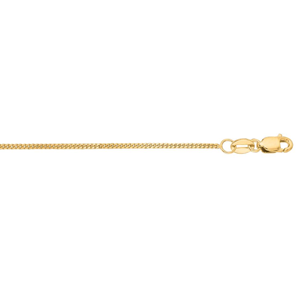 10K Gold 1mm Gourmette Chain - Dainty & Elegant Jewelry for Women | Perfect for Layering, Gift Giving & Everyday Wear