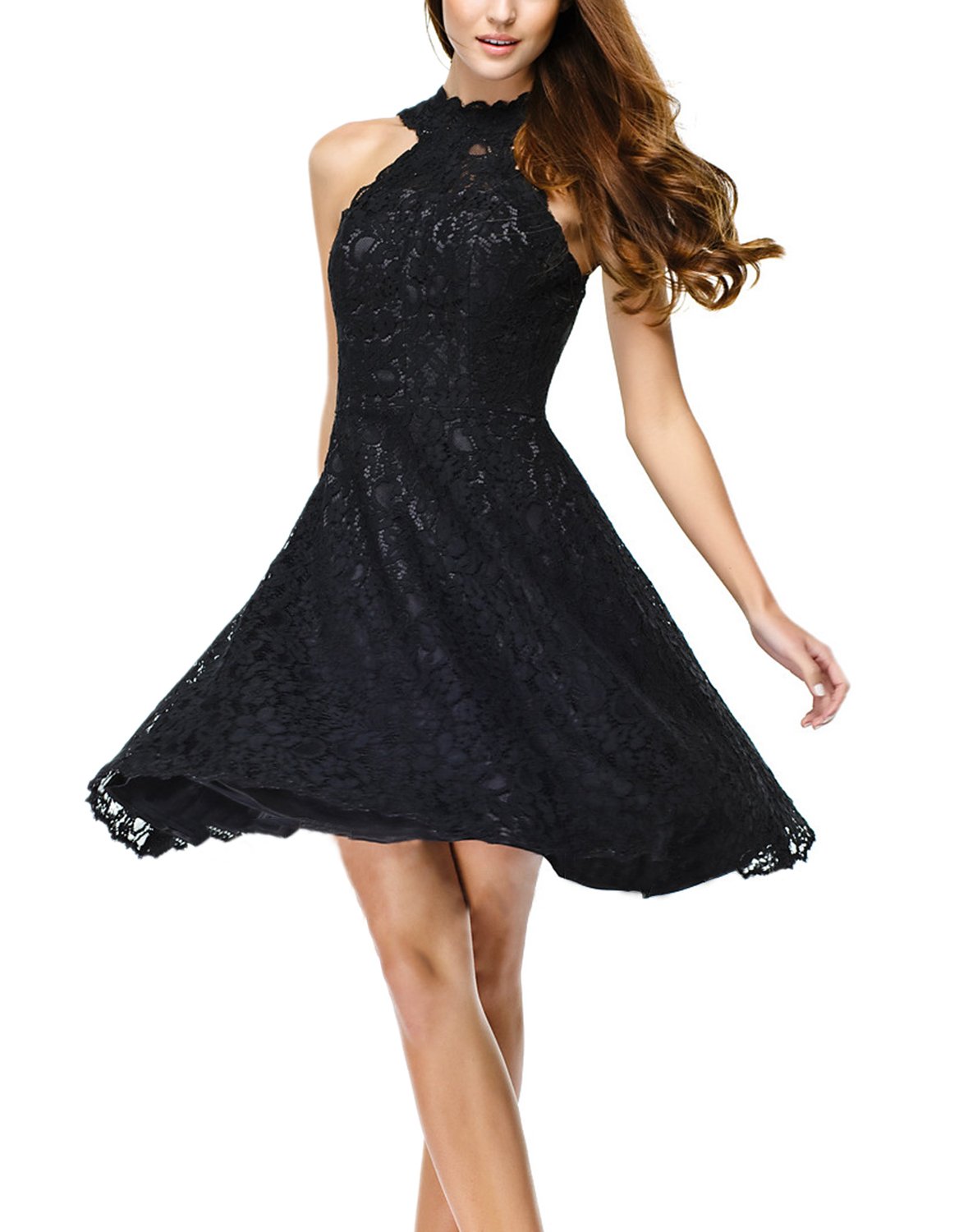 Elegant Black Tulle Tea Length Prom Dress for Women - Formal Evening Party Gown for Homecoming, Wedding Guest & Special Occasions