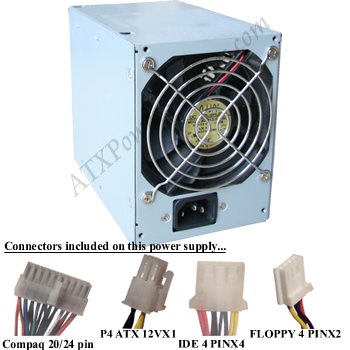 Compaq 244166-001 Power Supply Replacement for Desktop Computers - Reliable AC Adapter for HP/Compaq PCs - Perfect for Office Workstations & Home Computing Setups