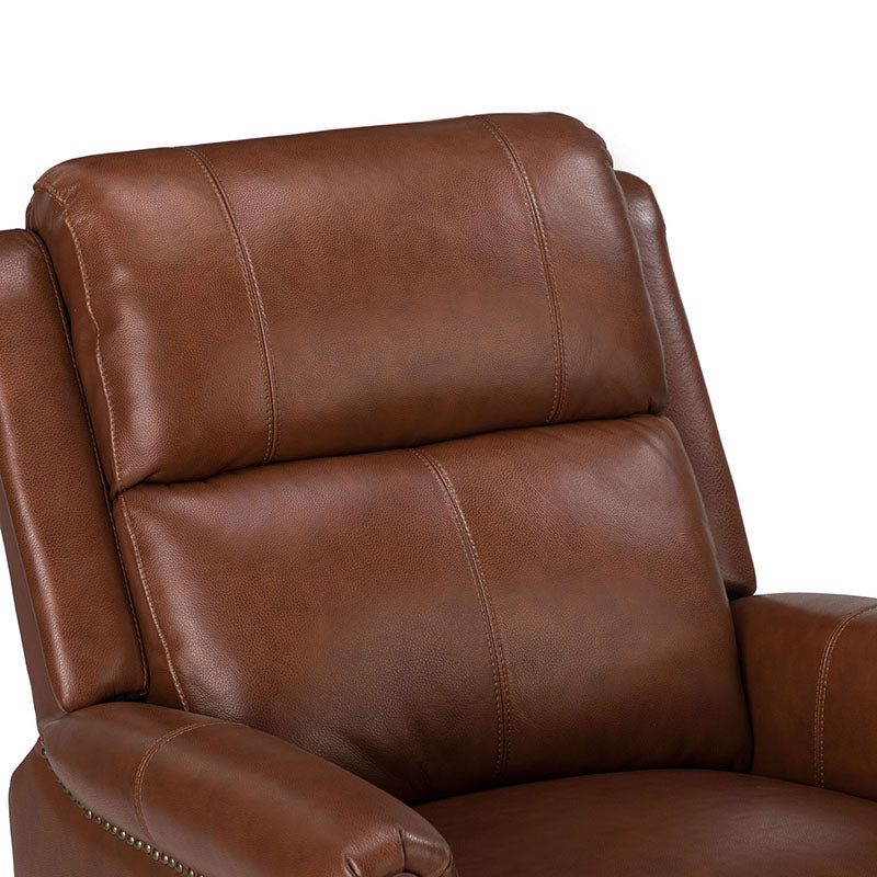 Kaietan Genuine Leather Power Rocking Recliner Chair - Adjustable Electric Massage Recliner Sofa for Living Room, Home Theater & Office Relaxation