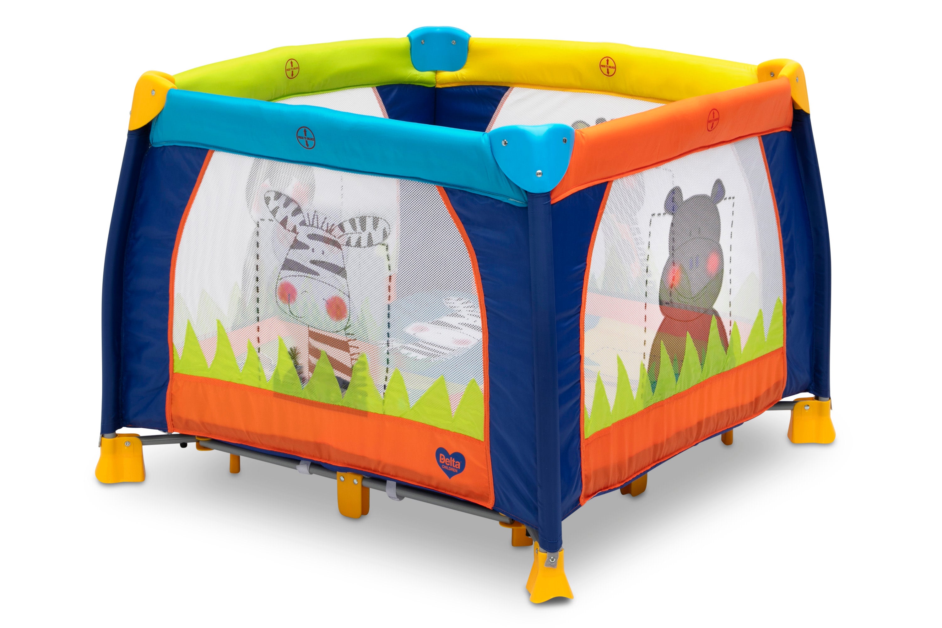 Fun Time 36 x 36 Inch Baby Play Yard - Portable Playpen for Indoor & Outdoor Use - Safe Play Area for Toddlers & Infants - Perfect for Home, Park, and Travel