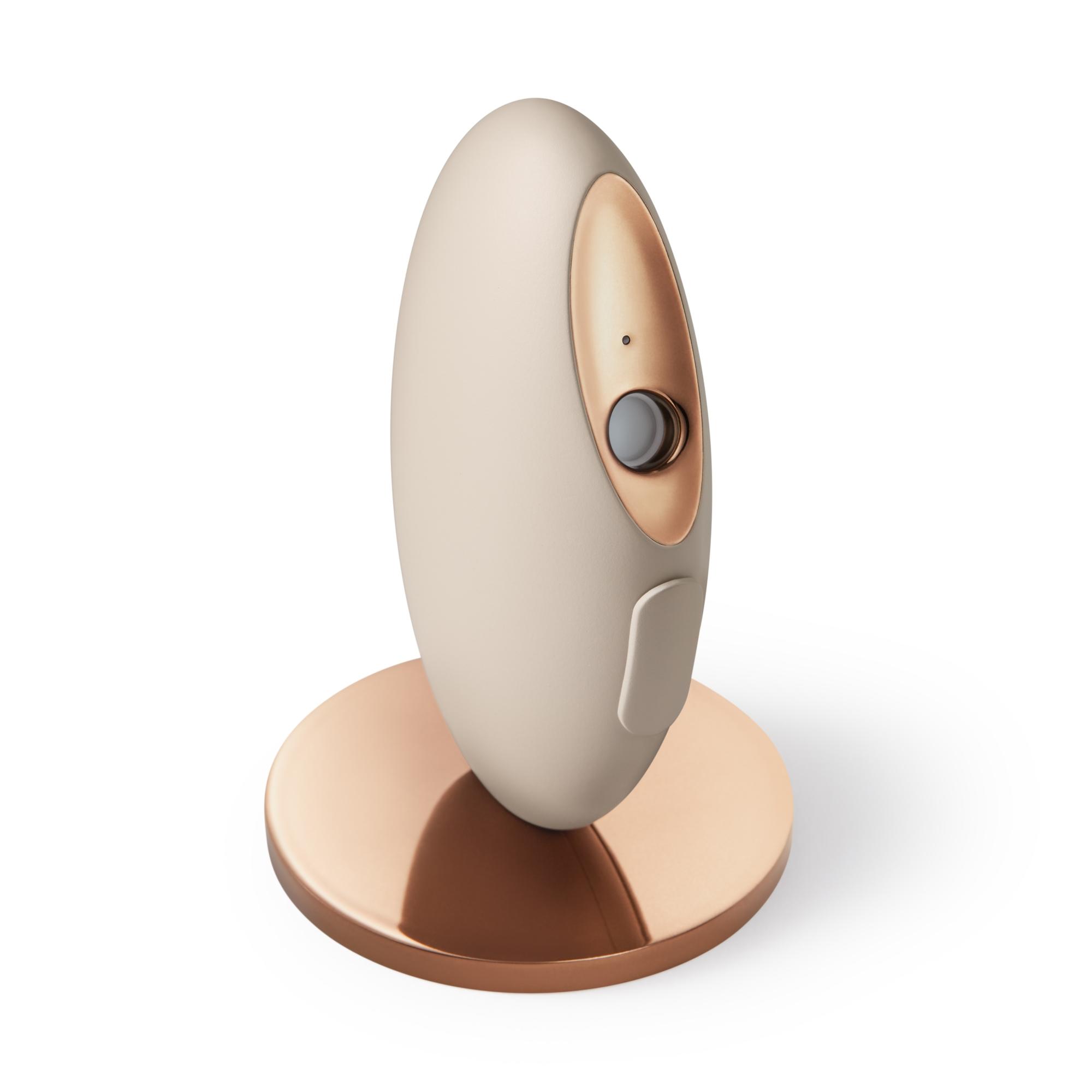Bloomy Lotus Essential Oil Diffuser - Portable Ultrasonic Aromatherapy Humidifier for Home, Office, Yoga & Spa - The Pebble Beauty Design with 7 Color LED Lights & Auto Shut-Off