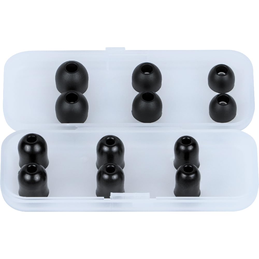 Klein Tools 69475 Replacement Ear Tips for AESEB1S Earbuds - 3 Pairs Memory Foam & Silicone (S/M/L) - For Work & Music