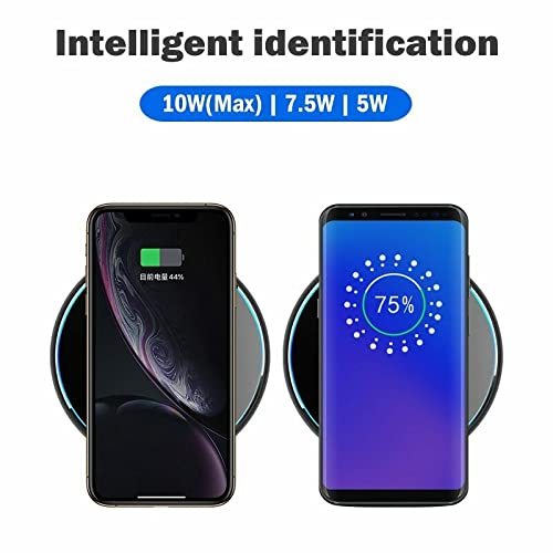 Fast Wireless Charger & USB-C Receiver for Samsung Galaxy A12/A22/A32/A42/A52/A72 - Qi-Certified Charging Pad & Adapter for Home, Office, Car