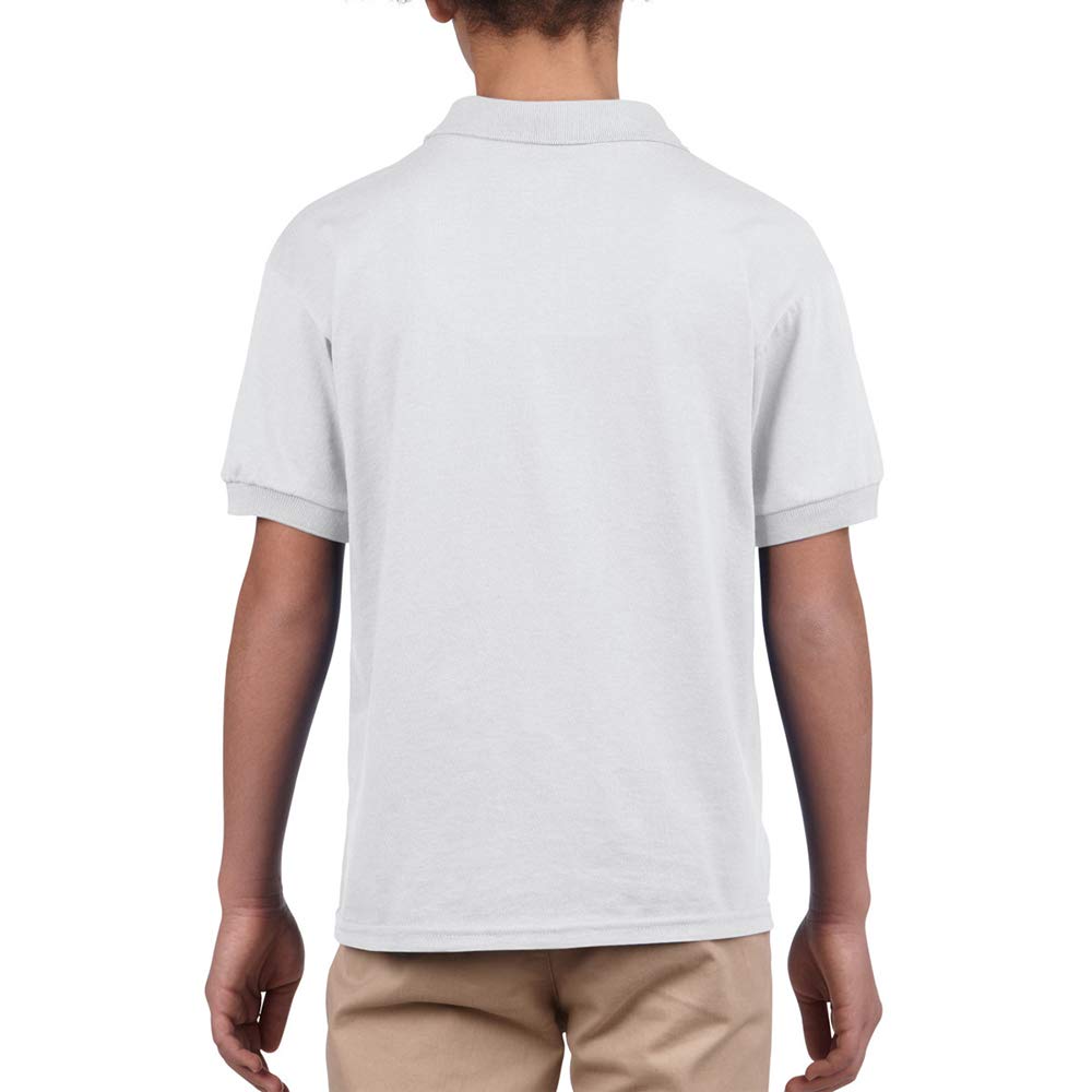 Gildan DryBlend Kids' Unisex Polo Shirt - Comfortable Cotton Blend for School, Sports & Casual Wear - Boys & Girls Short Sleeve Tee