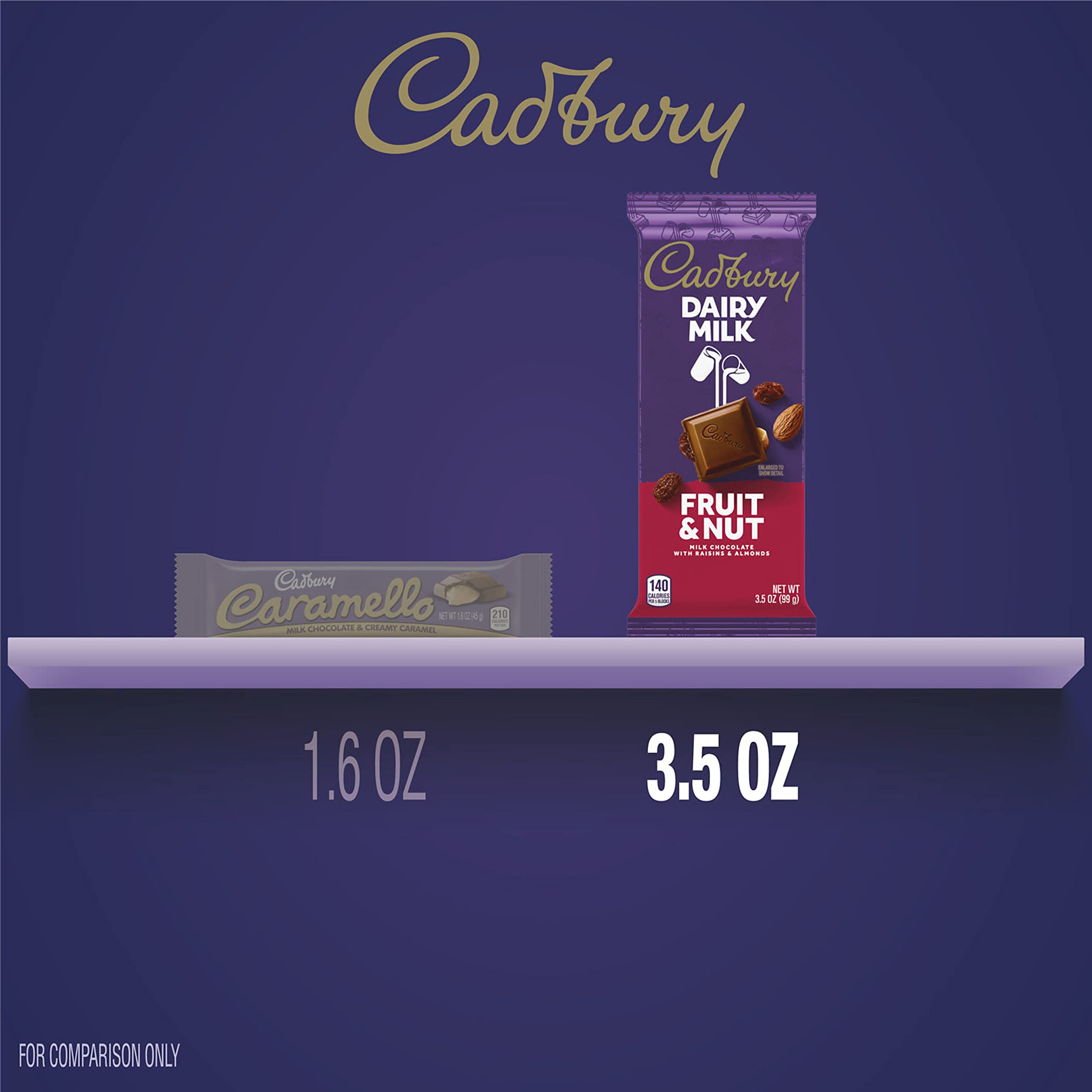 **CADBURY DAIRY MILK Fruit & Nut Milk Chocolate Candy Bar – 3.5 oz (Pack of 1) – Delicious Snack for Parties, Gifts & Everyday Treats**