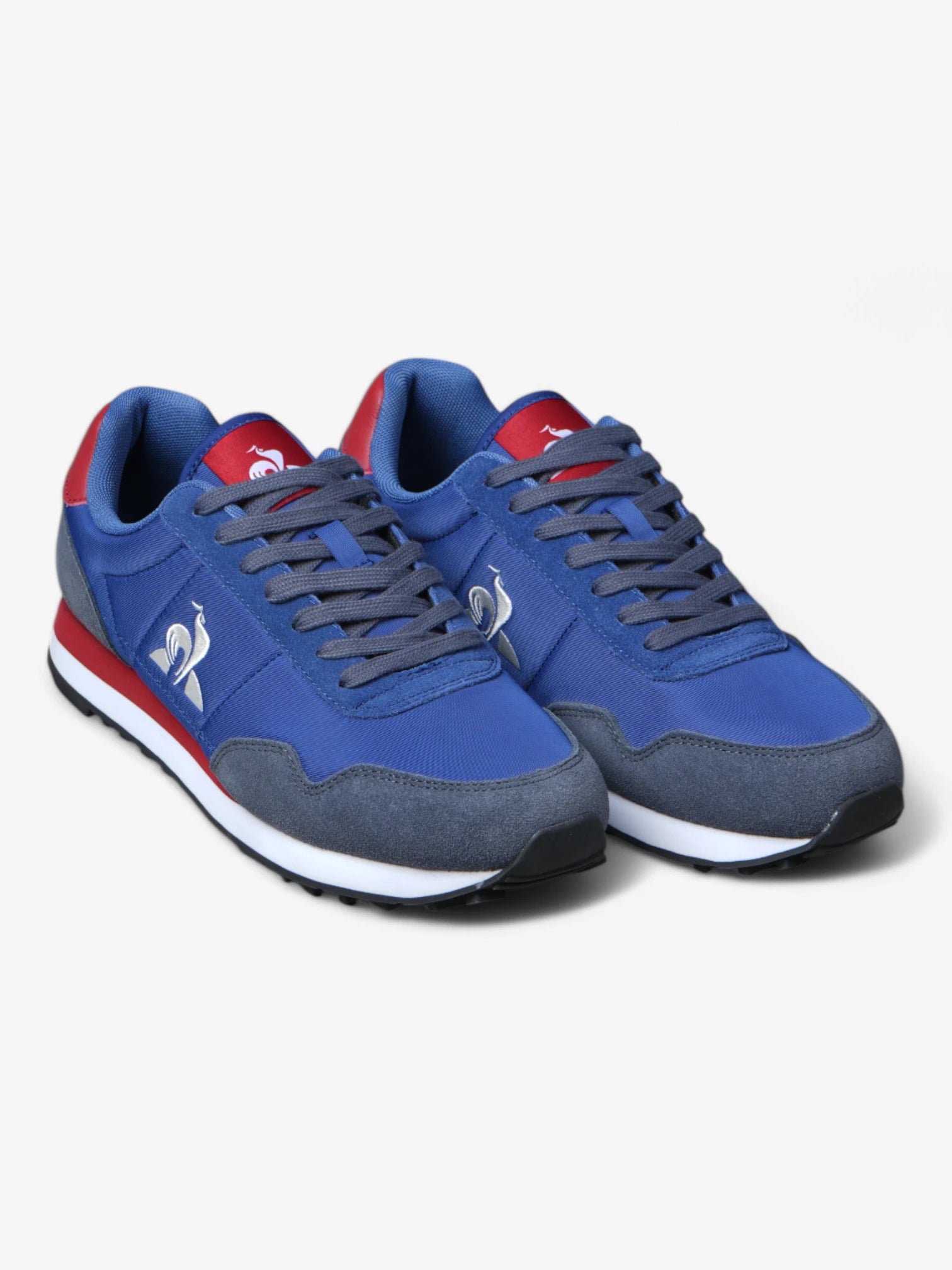 Le Coq Sportif Astra Classic Retro Sneakers - Blue, Red & White Vintage Style Shoes for Men & Women | Perfect for Casual Wear, Running & Gym Workouts