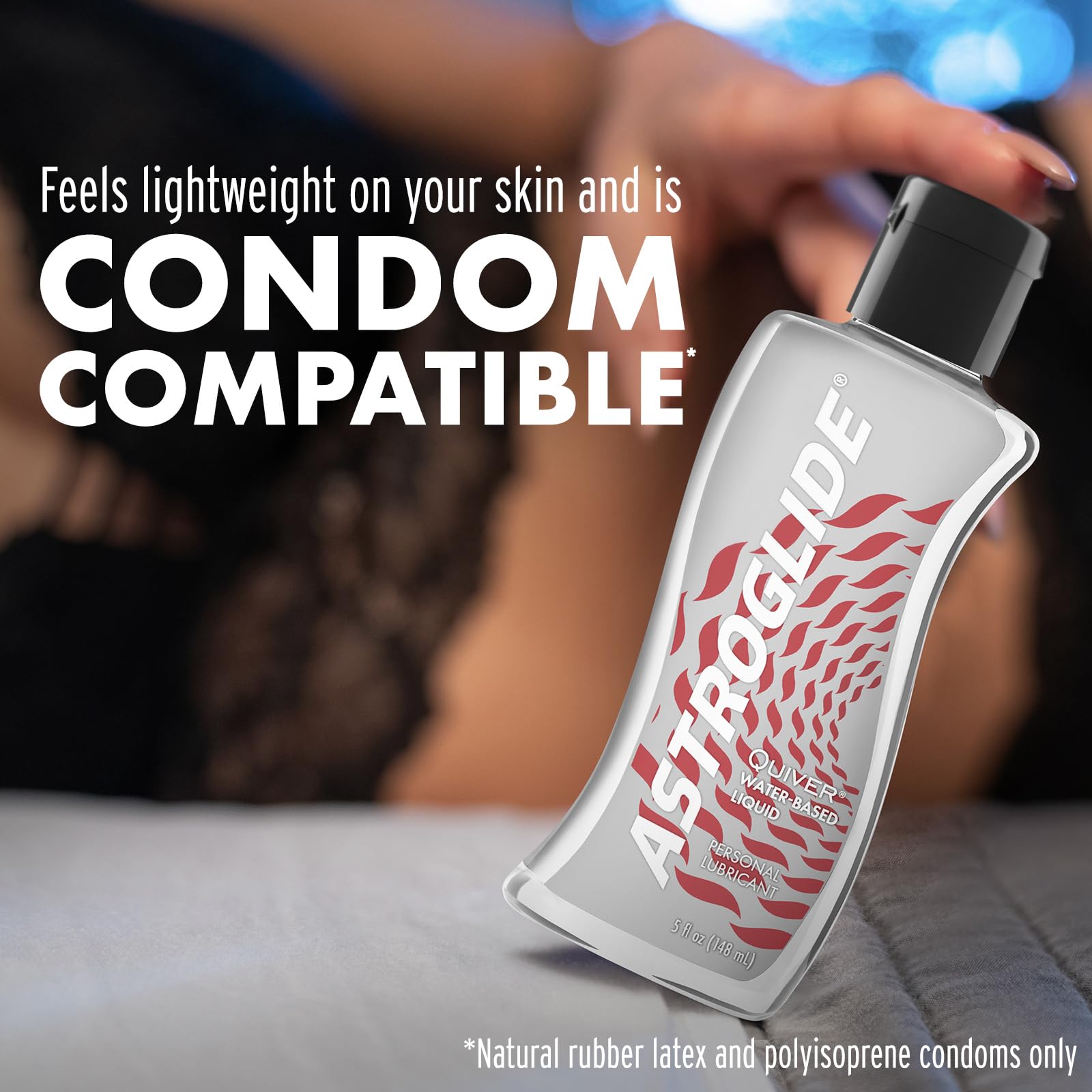 Astroglide Water-Based Personal Lubricant (5oz) - Long-Lasting Sex Lube for Men, Women & Couples - Enhances Intimacy & Sensation - Easy Clean Up - Perfect for Massage, Foreplay & Couples' Night