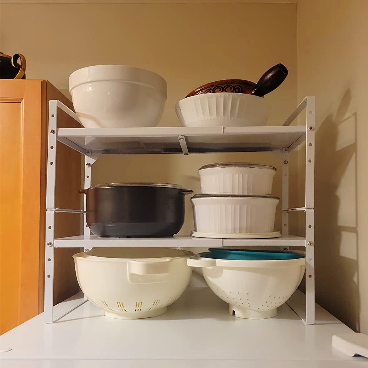 SANNO Stackable Kitchen Shelf Organizer - 10