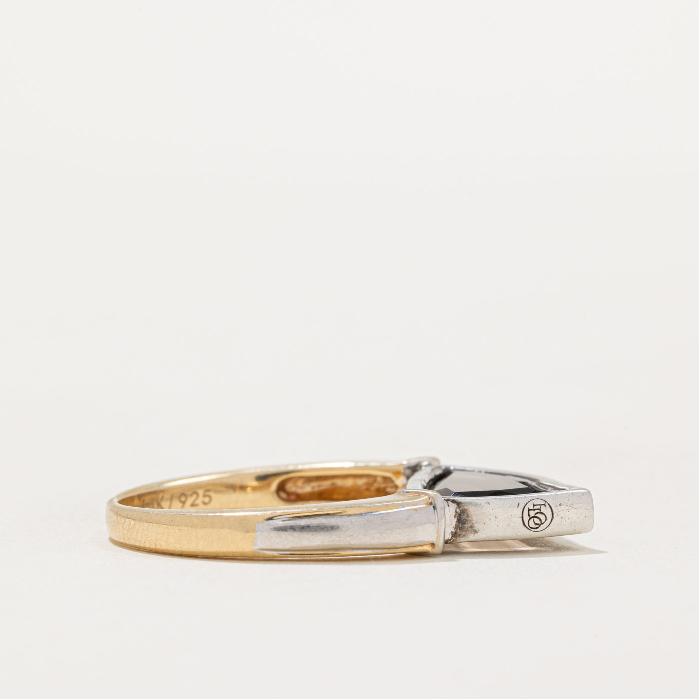 LoLo & Co Jewelry Smoky Quartz Edge Ring - 3.00ct Genuine Stone, Size 7.25, Sterling Silver Band, Elegant Dainty Stackable Ring for Women, Perfect for Everyday Wear, Gift Giving & Special Occasions