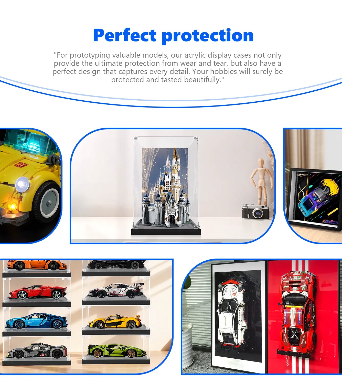 LEGO® Disney The Disney Castle 71040 Display Case - Premium Acrylic Protector for Collectible Building Sets - Perfect for Showcasing & Protecting Your Disney LEGO® Collection at Home or Office