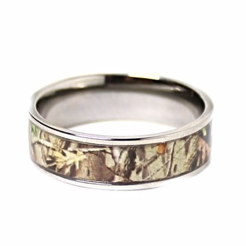 His & Hers 3-Piece Camo Wedding Rings Set - Stainless Steel & Titanium Matching Engagement Bands for Couples - Perfect for Outdoor Weddings, Hunting, and Military-Themed Ceremonies