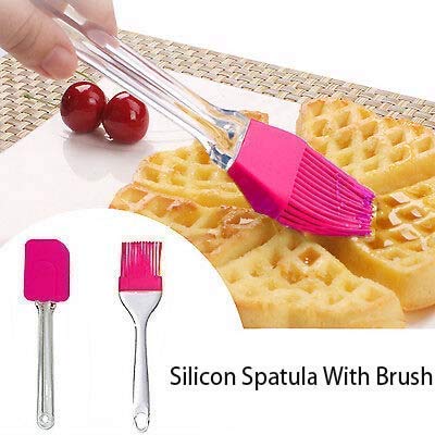 Premium 8-Piece Measuring Cups and Spoons Set with 2 Oil Brushes & Spatula - Multicolor Kitchen Essentials for Baking, Cooking, and Meal Prep