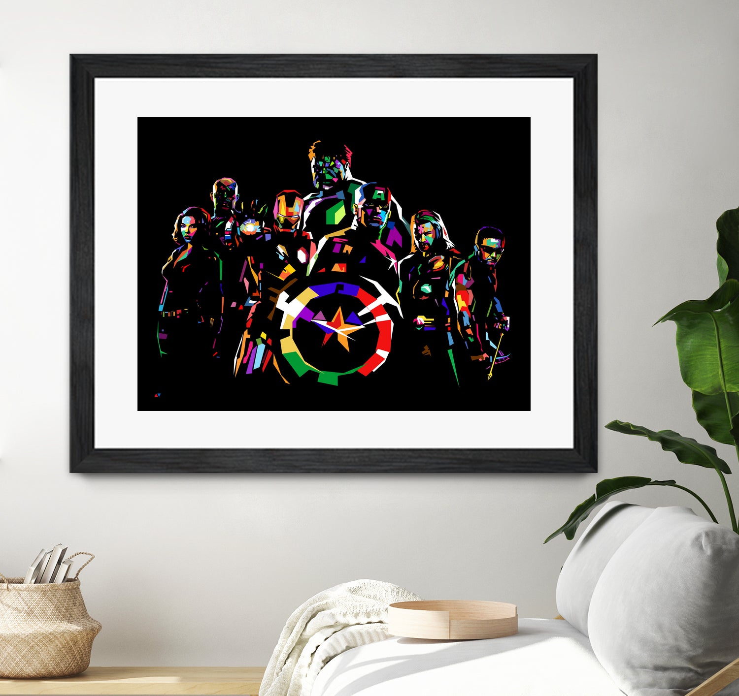 Avengers Pop Art WPAP Poster - Marvel Superheroes Wall Decor for Home, Office & Gifts | Perfect for Comic Fans & Movie Lovers