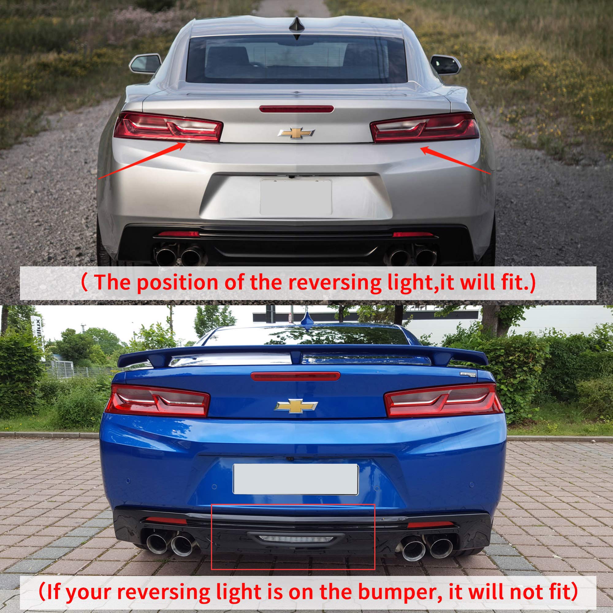 2016-2018 Chevy Camaro Coupe Full LED Tail Lights with Sequential Turn Signal & DRL - Smoked/Clear YAB-CMR-0278 | Upgrade for Enhanced Visibility & Style | Perfect for Night Driving & Car Shows
