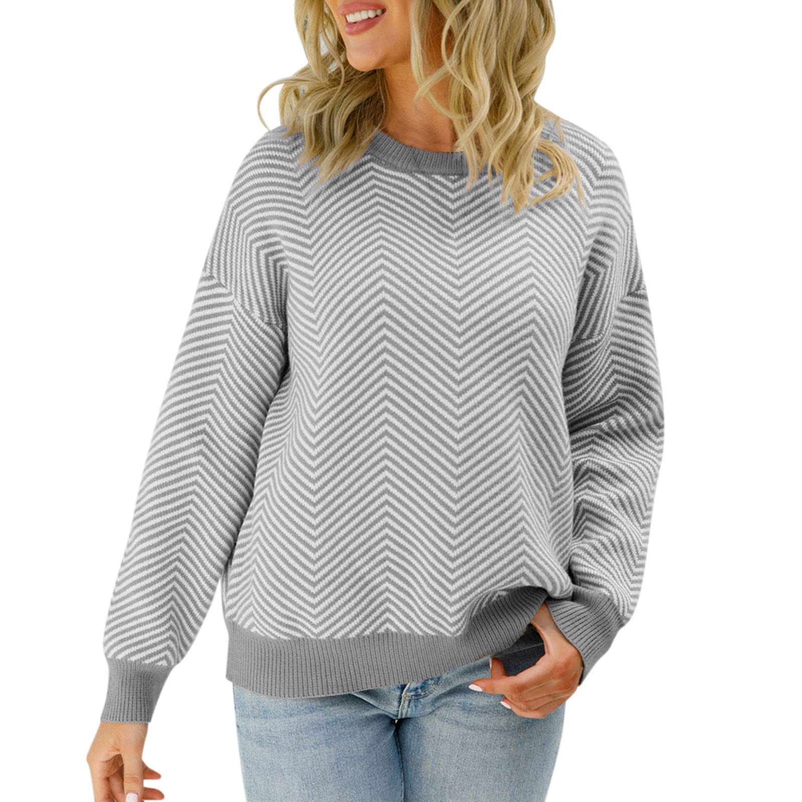 Women's Oversized Knit Pullover Sweater - Casual Loose Fall & Winter Jumper Tops for Women | Cozy Autumn Layering, Office Wear & Weekend Outfits