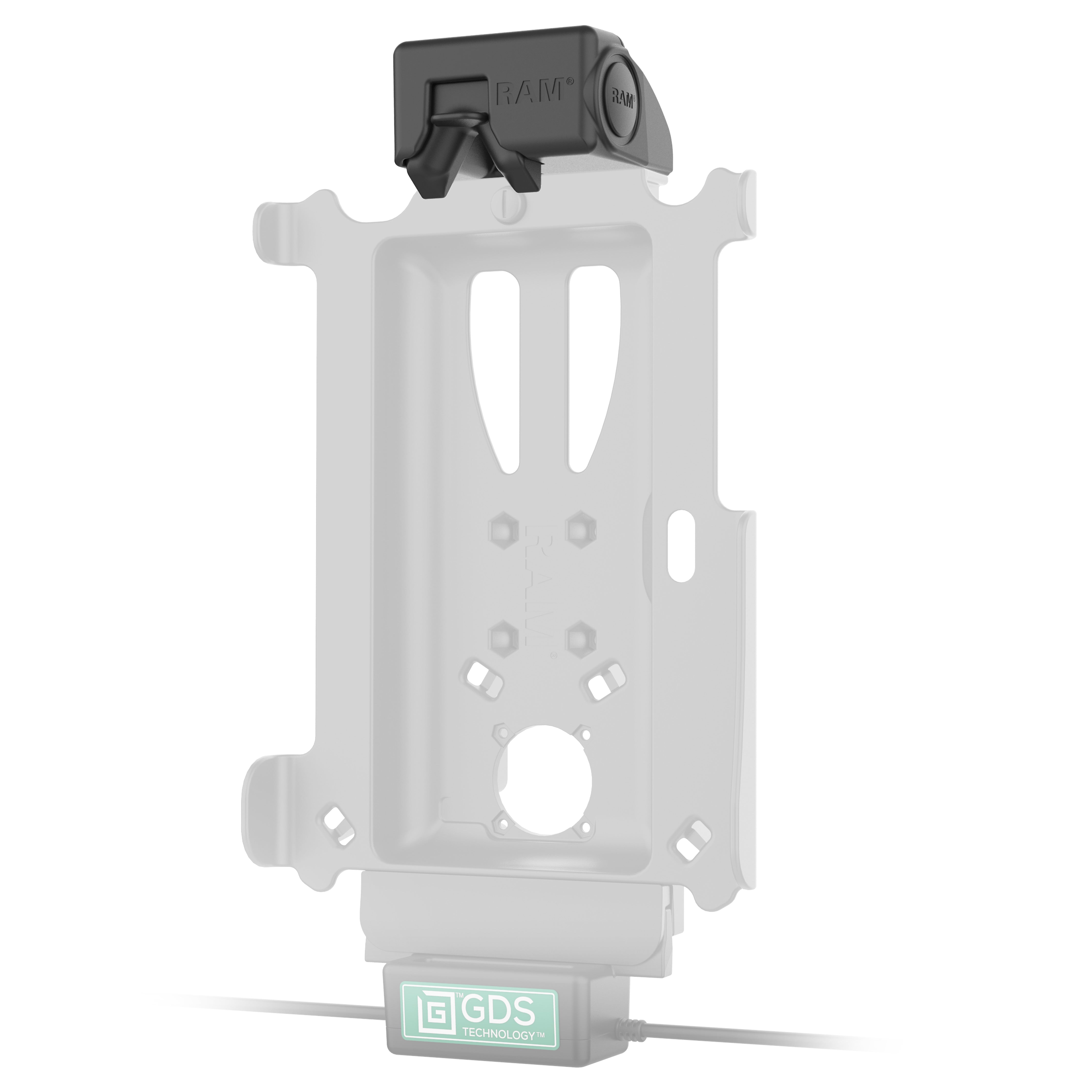 GDS® Tough Dock™ & Cool Dock™ Top Latch (RAM GDS DOCKH2U) - Heavy Duty Laptop Mount for RAM Mounts Systems - Perfect for Trucks, Boats & Workstations