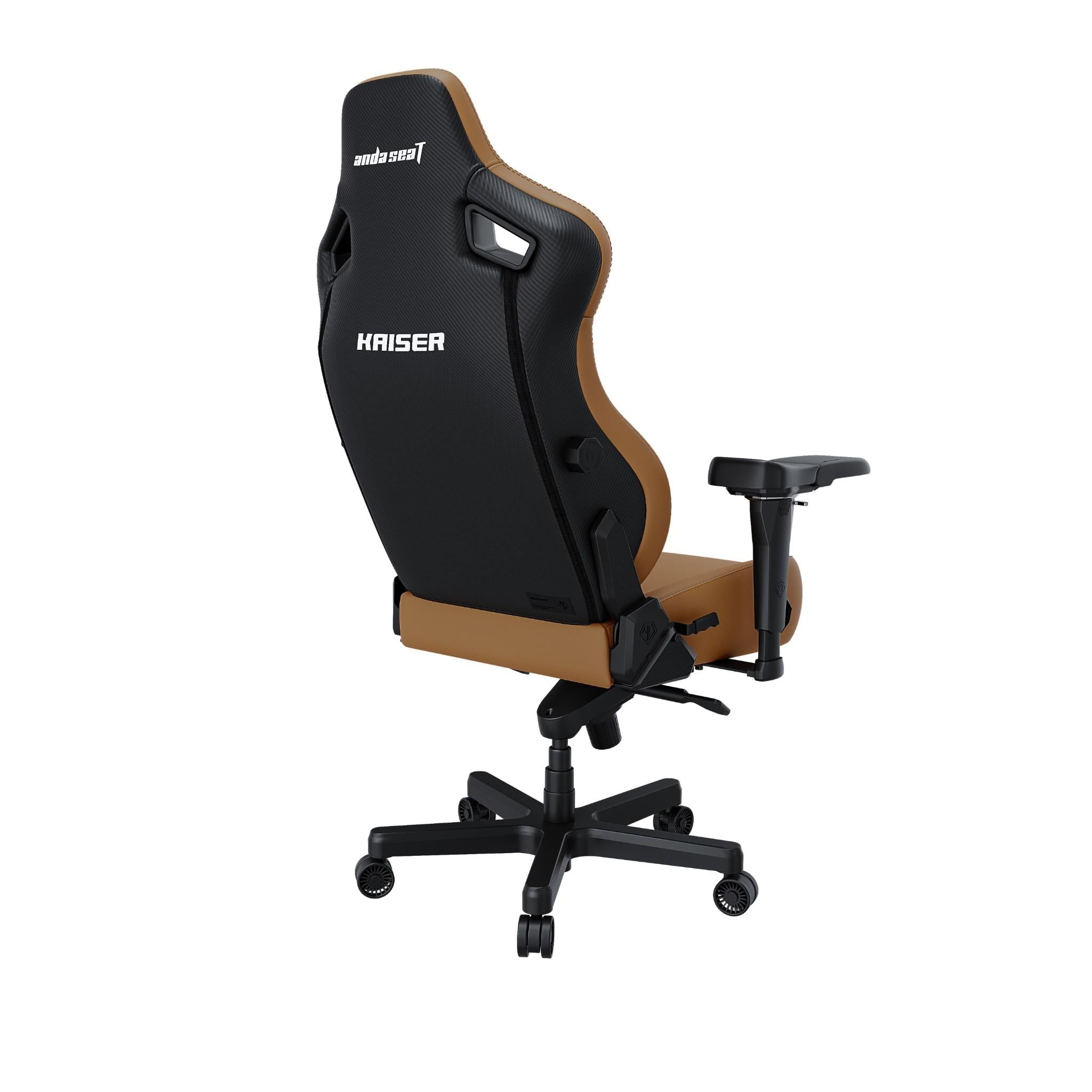 Anda Seat Kaiser 4 Series Premium Ergonomic Gaming Chair - Bentley Brown Large Size for PC, Console & Office Use - Comfortable Racing Style Chair with Lumbar Support for Gamers & Professionals