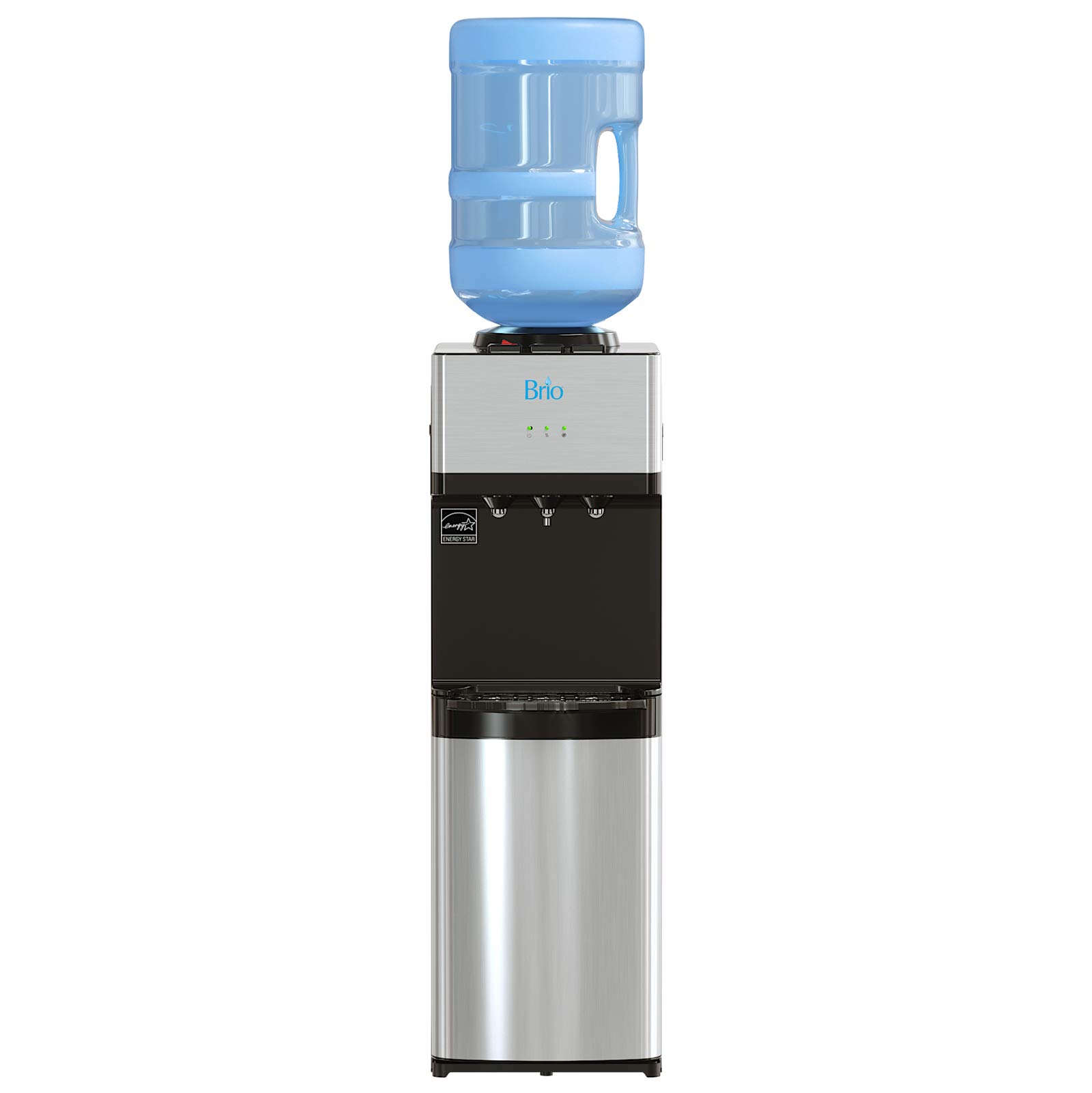 Brio Limited Edition Top Loading Water Cooler Dispenser with Hot & Cold Water - Child Safety Lock - 3/5 Gallon Bottle Capacity - UL/Energy Star Certified - Perfect for Home, Office, and School Hydration Needs