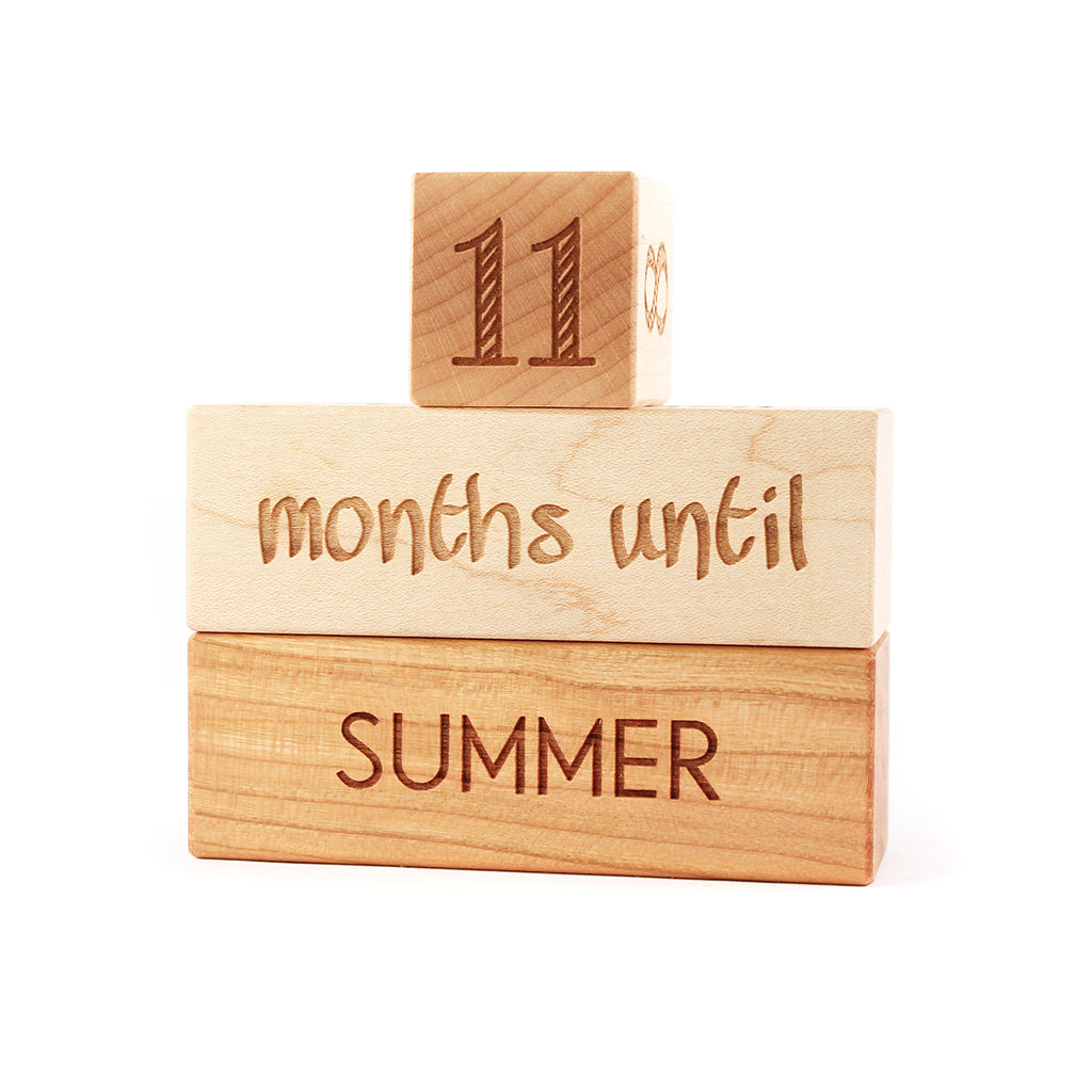 Christmas Countdown Blocks - Wooden Advent Calendar with Numbers for Holiday Decor - Perfect for Home, Office & Classroom Countdown to Christmas