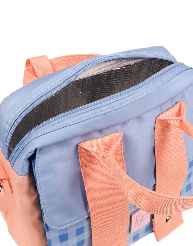 Organic Blueberry Jam Lunch Tote Bag - Insulated Reusable Grocery Tote by The Somewhere Co - Perfect for Picnics, Work Lunches & Farmers Market Shopping