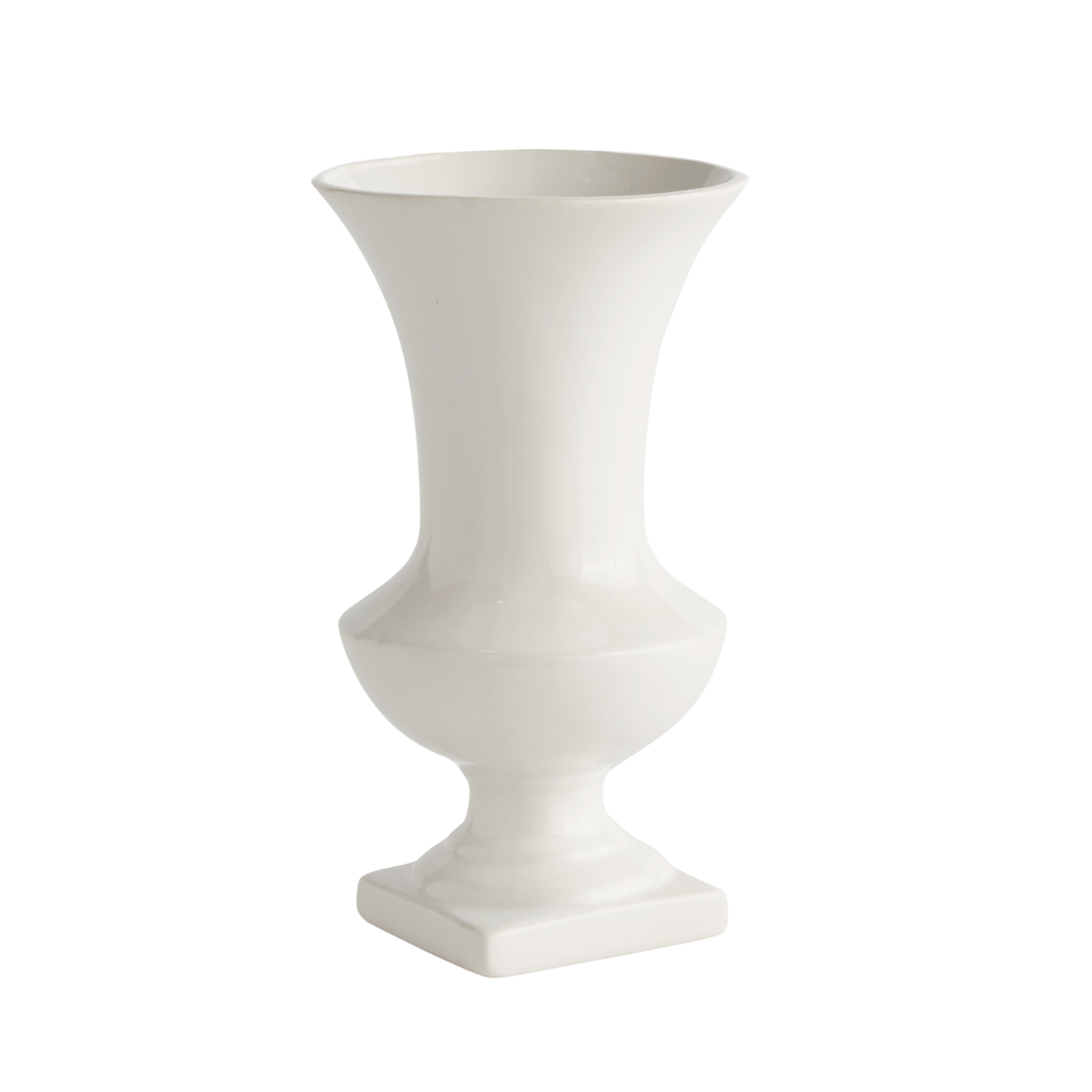 Antoinette Elegant Ceramic Footed Vase - Handcrafted Home Decor for Living Room, Dining Table, Wedding Centerpiece & Gift Idea