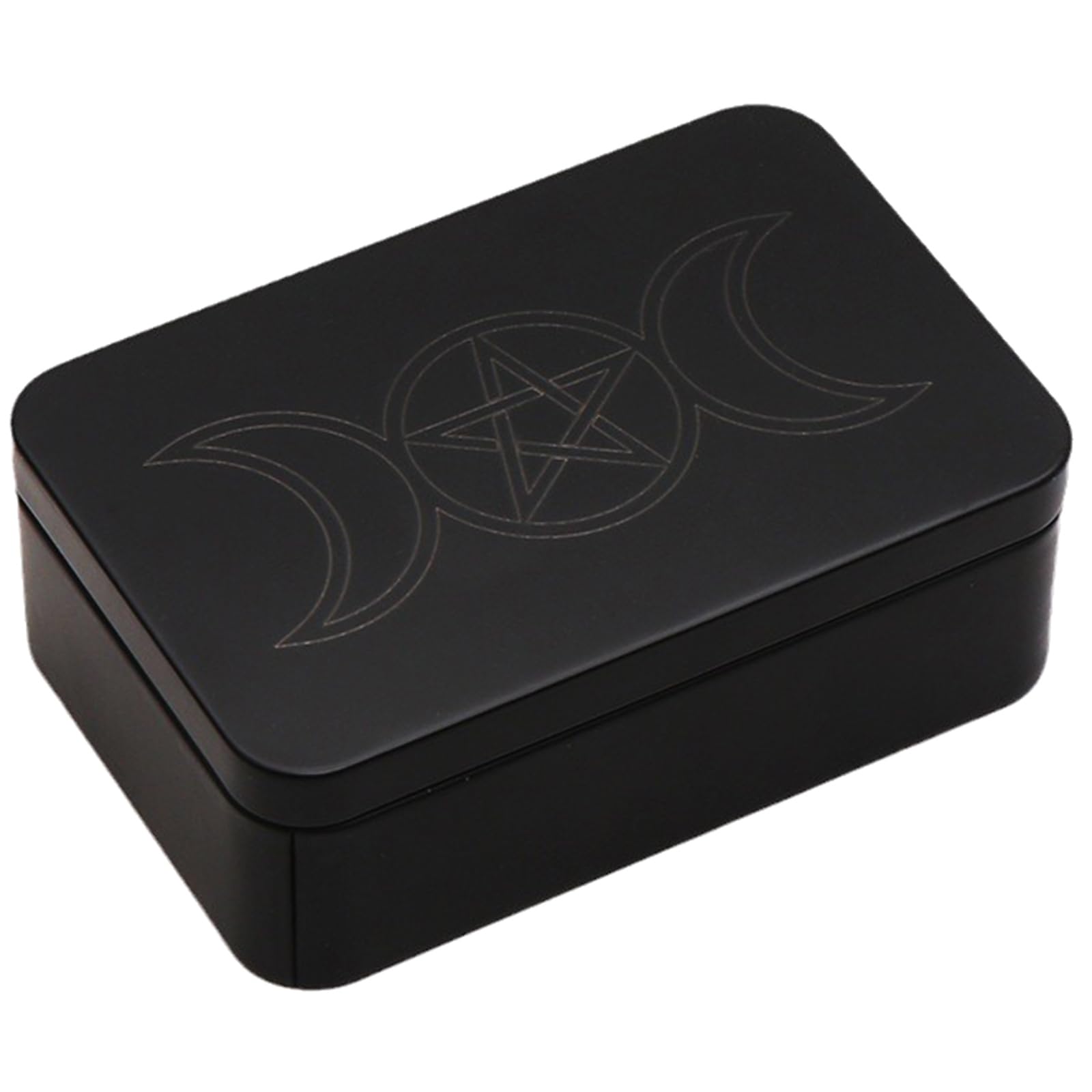 Premium Metal Card Storage Box - Rectangle Playing Cards Holder for Tarot, Jewelry & Game Accessories - Durable & Stylish Organizer for Home, Travel & Collectibles