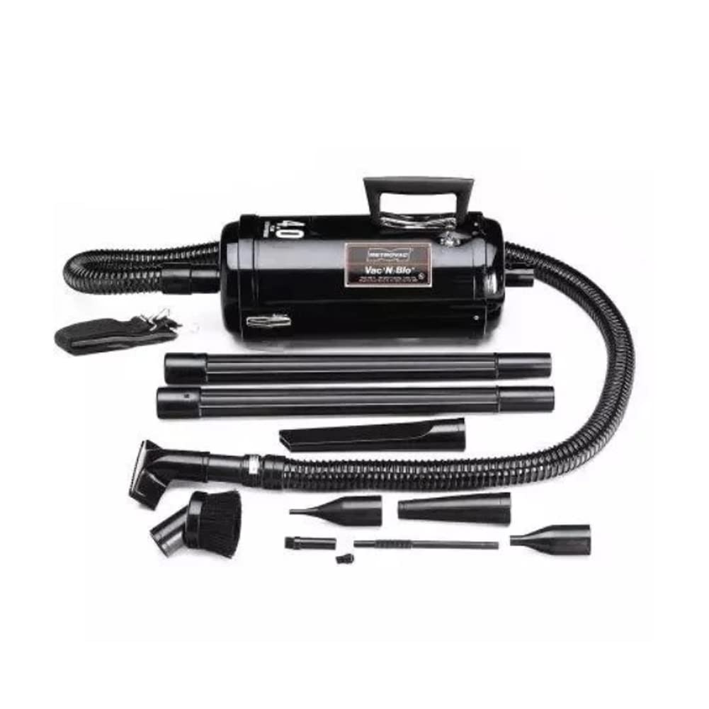 METROVAC VAC N BLO 4.0 PEAK HP Portable Vacuum Cleaner & Blower with Accessories - Powerful Wet/Dry Vac for Home, Garage, Workshop & Car Cleaning