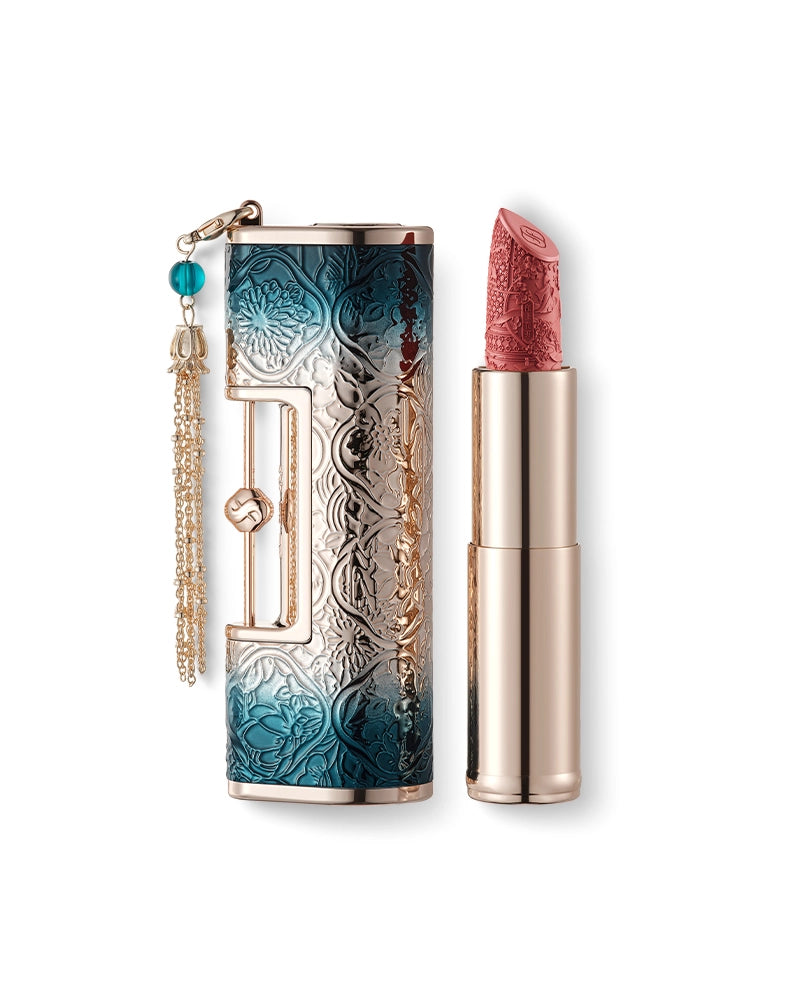 Blooming Rouge Love Lock Engraved Lipstick - Long Lasting Matte Finish, Vegan & Cruelty Free - Perfect for Valentine's Day Gifts, Date Nights & Special Occasions