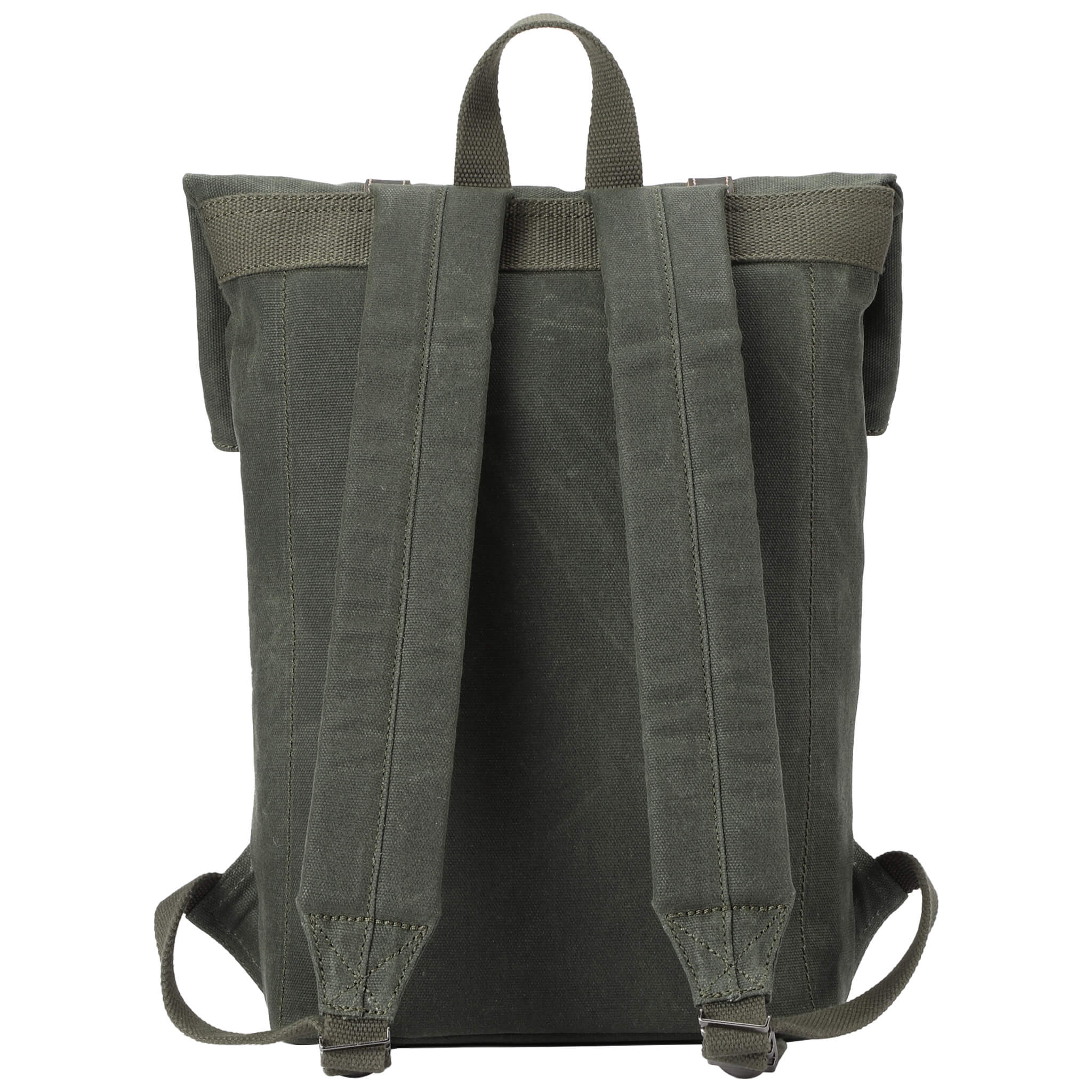 Troop London Heritage Small Canvas Backpack - Vintage Style Lightweight Daypack for Men & Women - Perfect for Travel, Hiking, School and Everyday Use