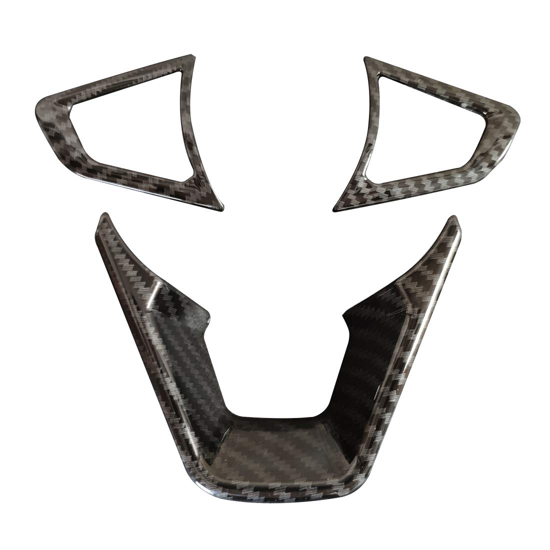 3PCS Carbon Fiber Steering Wheel Cover for Ford Fusion Mondeo Edge - Non-Slip Grip, Easy Installation, Universal Fit - Perfect for Daily Driving & Car Enthusiasts