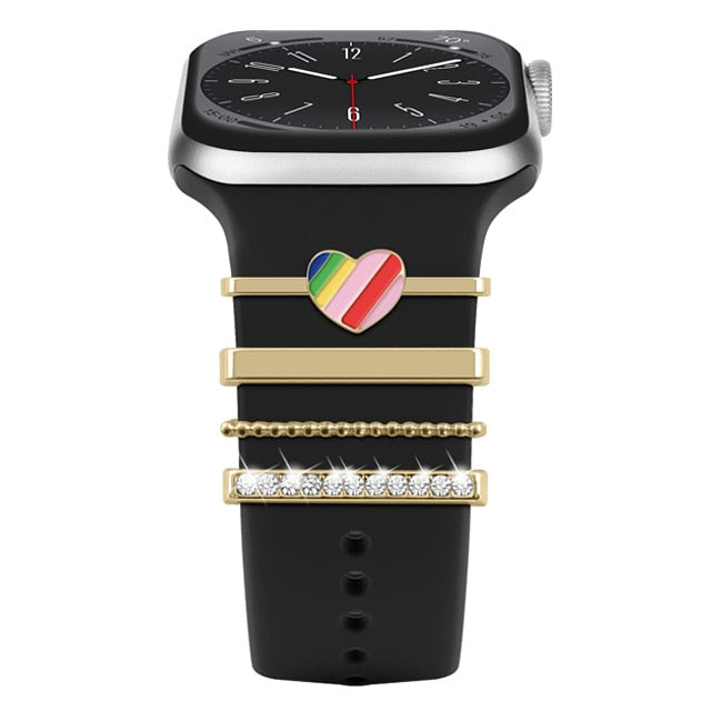 Stylish Decorative Jewelry Charms for Watch Bands - Personalized Watch Accessories for Women & Men | Perfect for DIY Watch Strap Customization & Gift Giving