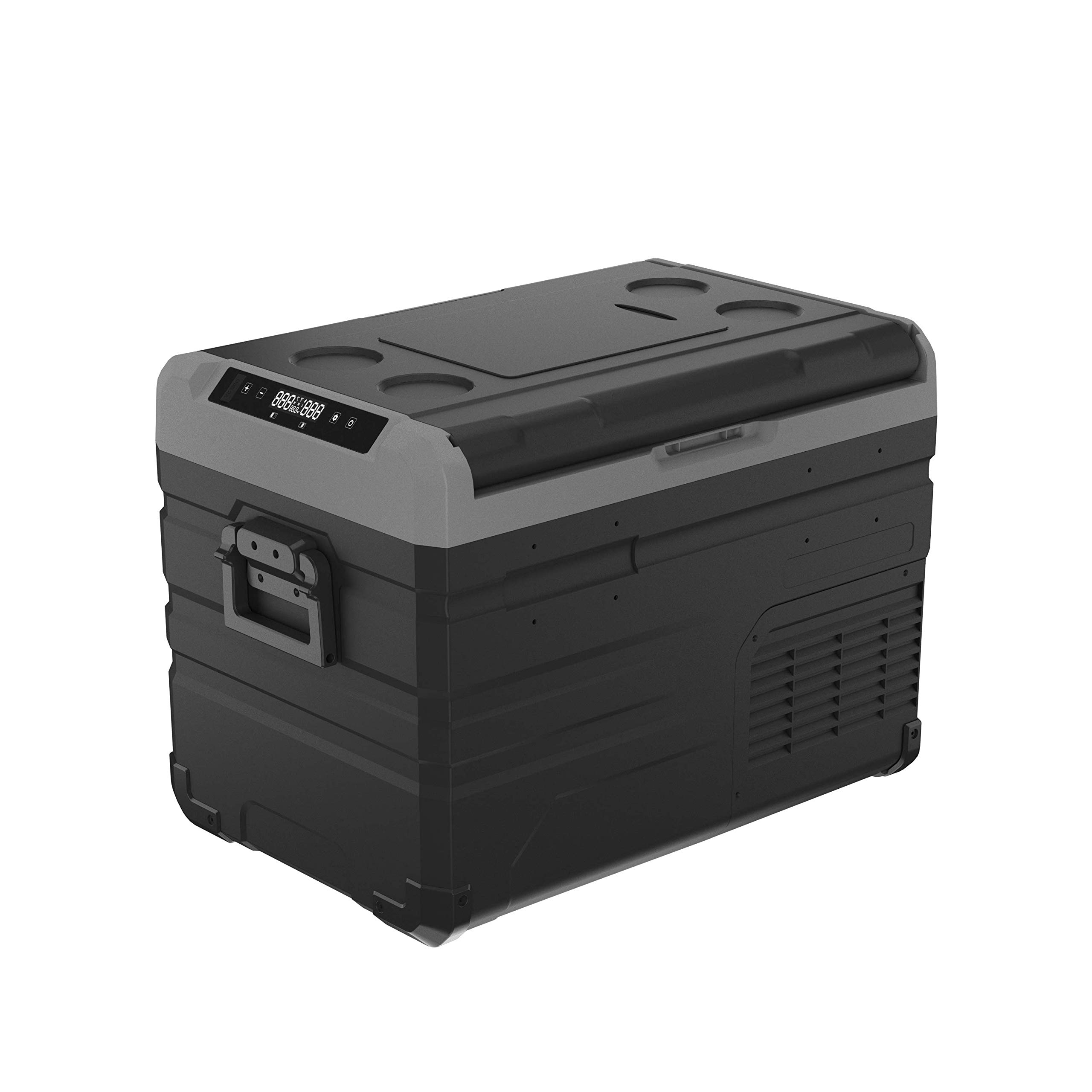 Alpicool TW35 37 Quart (35 Liter) Portable Refrigerator - Dual Zone Temperature Control, Compact Mini Fridge Freezer for Car, RV, Truck | Perfect for Camping, Road Trips, Fishing & Outdoor Adventures (12V/24V DC)