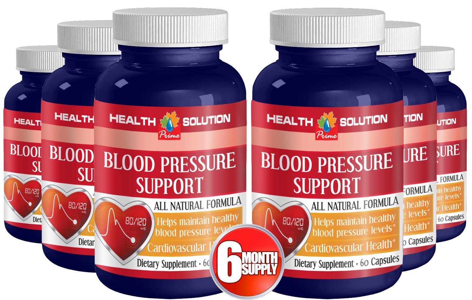 Vitamin B12 Gummies for Blood Pressure Support - Maintain Healthy Blood Pressure Levels - 6 Bottles - Perfect for Daily Wellness & Heart Health Support