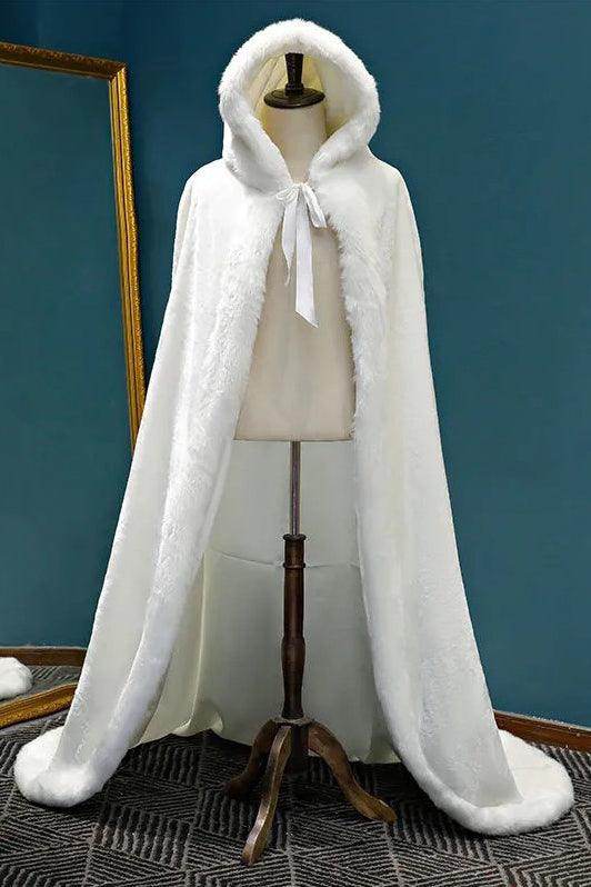 Stylish Faux Fur Shawl CJ0135 - Soft Winter Wrap for Women, Perfect for Parties, Weddings & Cold Weather