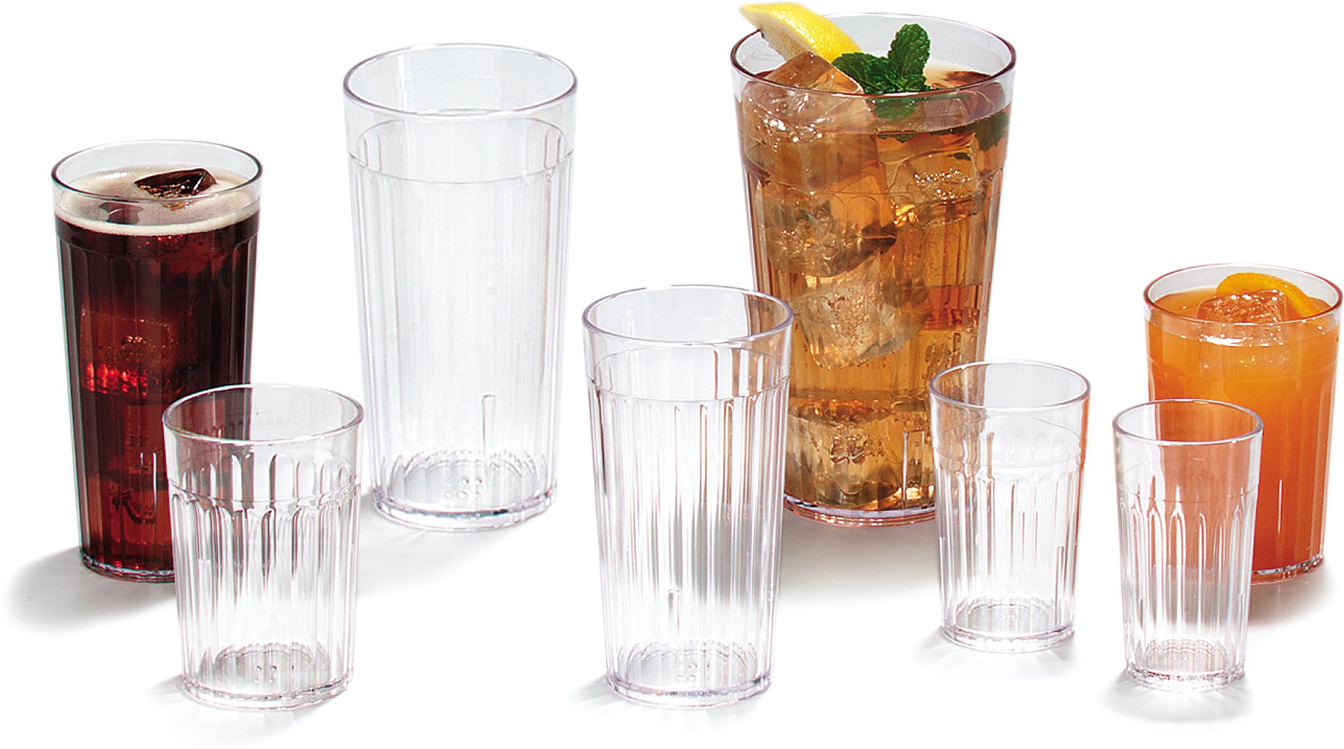 Carlisle 10.2 oz Clear Plastic Bistro Tumblers - Bulk Pack of 72 - Durable Restaurant & Catering Drinkware for Commercial Kitchens, Cafes, Bars, and Events - BPA-Free Dishwasher Safe Cups