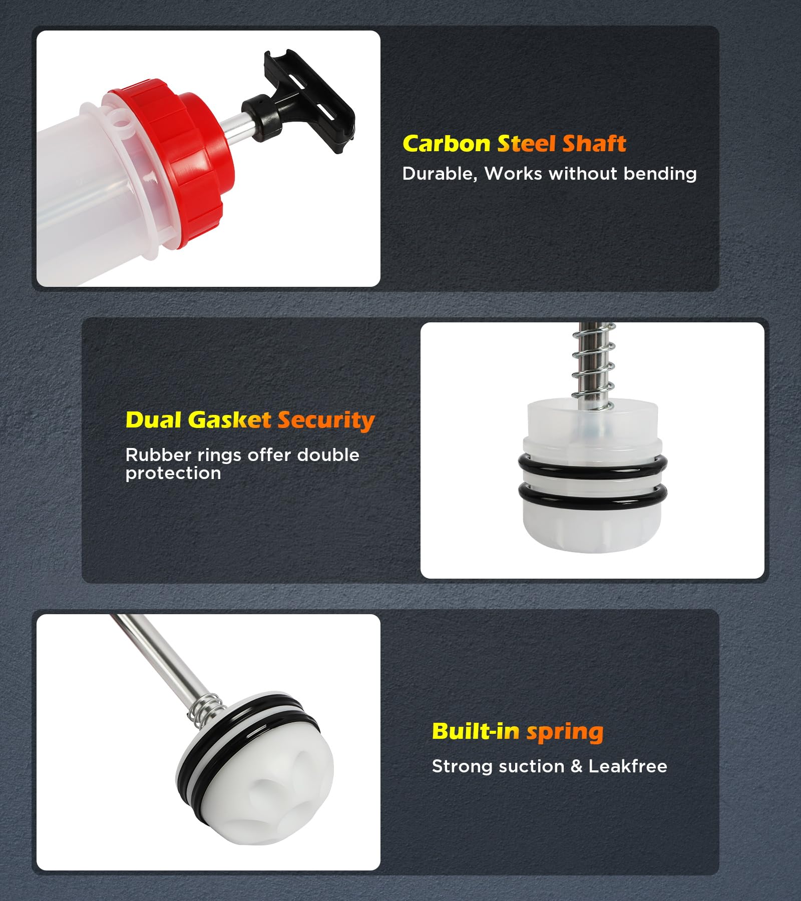 PLAYOCCAR 1500ML Syringe Pumping Tool - High Capacity Liquid Dispenser for Resin, Epoxy, Glue & Adhesives - Perfect for DIY Crafts, 3D Printing & Industrial Applications