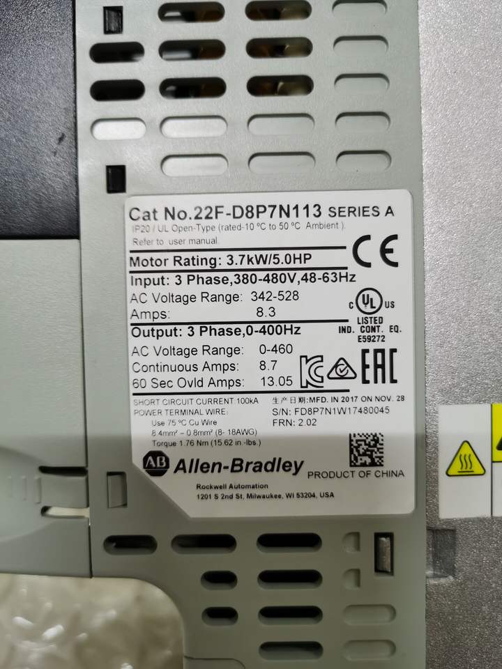Abpowerflex MAc Frequency Drive Inverters 22F D6P0N113 - Industrial Automation & Motor Control for HVAC, Pumps & Conveyor Systems