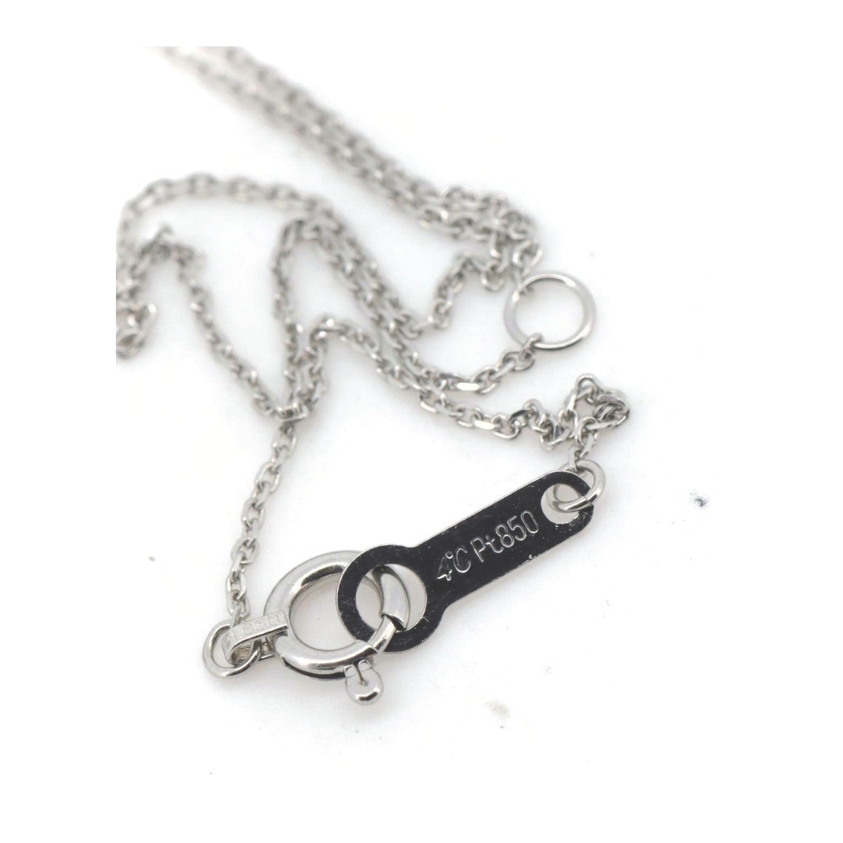 4℃ Diamond Pt850 Necklace for Women - Elegant 18K White Gold Pendant Necklace Jewelry Gift for Anniversary, Valentine's Day & Special Occasions
