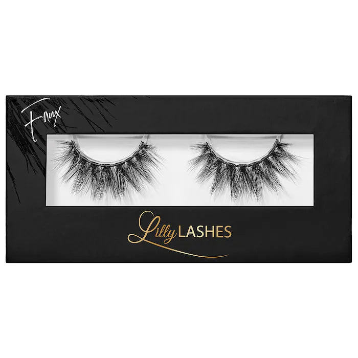 3D Faux Mink Reusable False Eyelashes - Natural Looking Fake Lashes for Daily Wear & Special Occasions - Lilly Lashes for Eye Makeup Enhancement