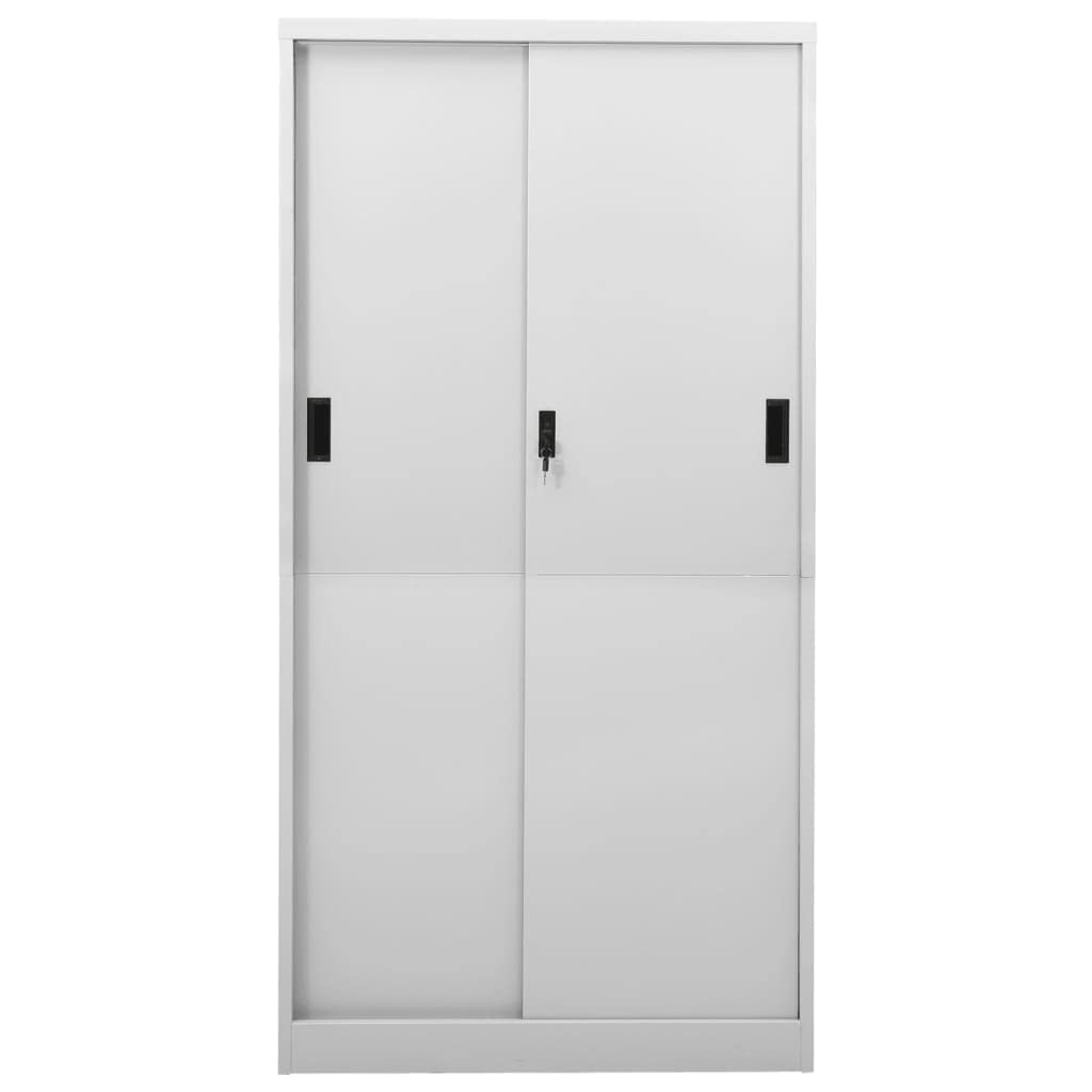 Steel Storage Cabinet with Sliding Doors - 35.4
