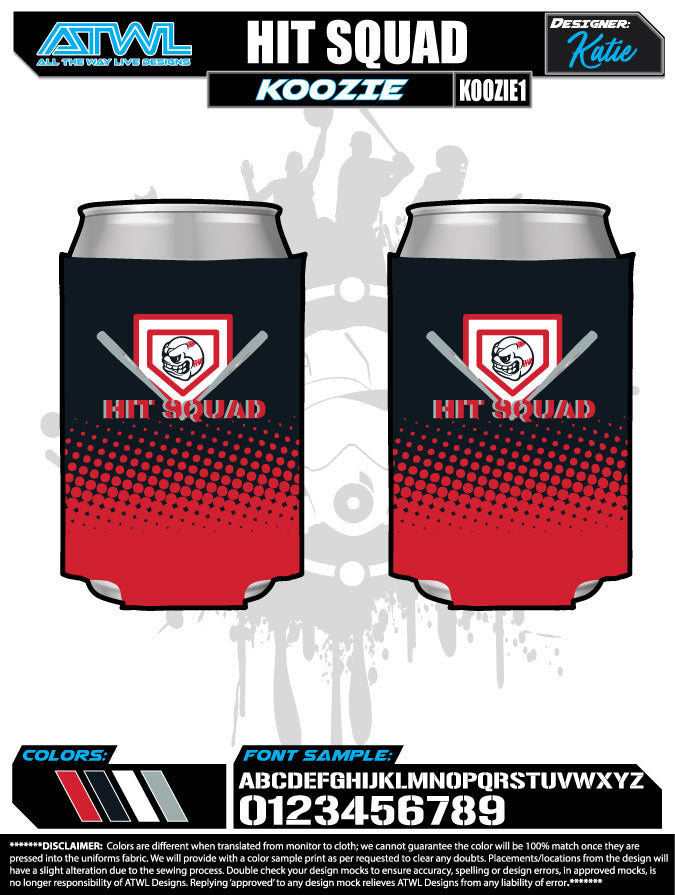 Hit Squad Insulated Beer Can Koozie - Keep Drinks Cold for Hours - Perfect for Parties, BBQs, and Outdoor Events