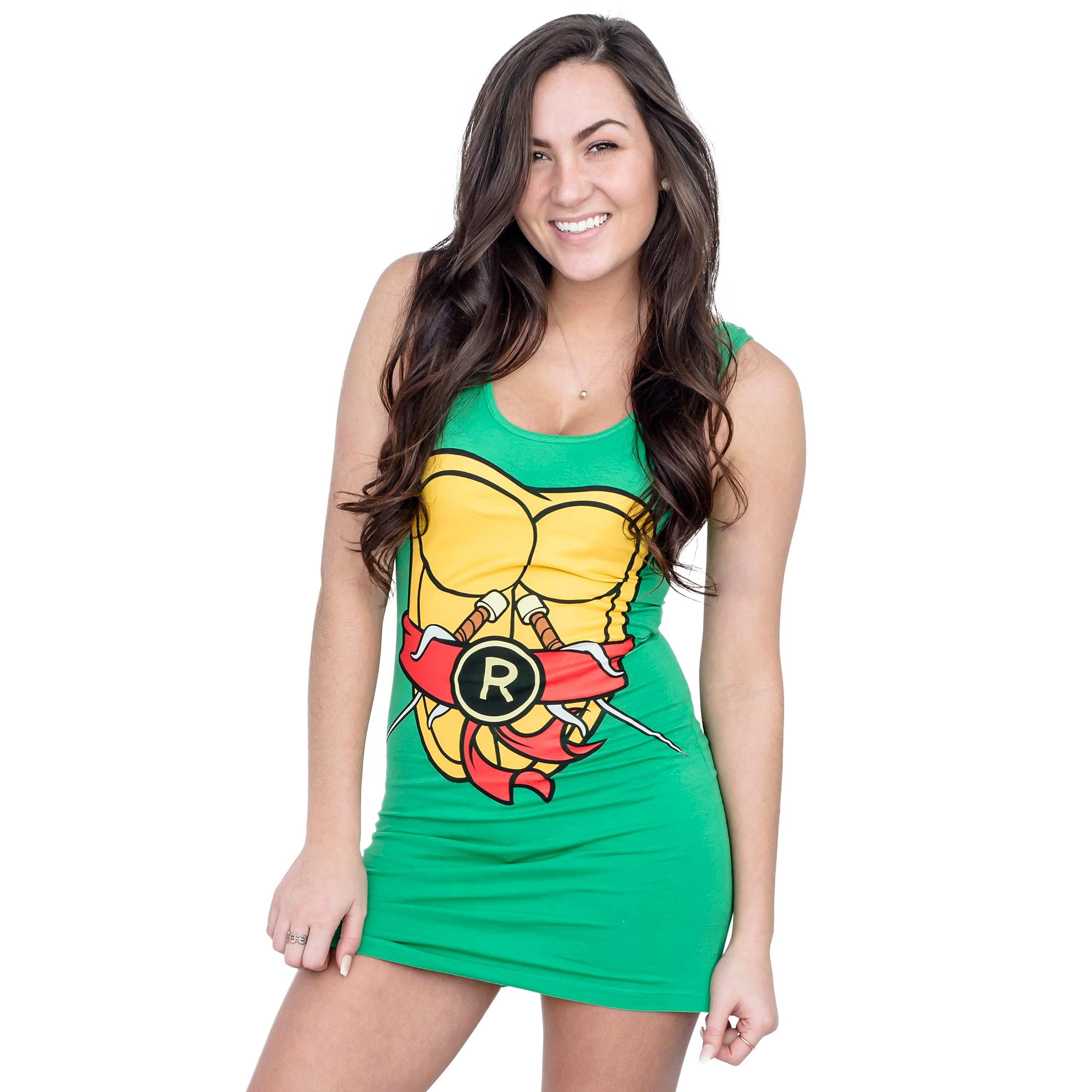 Teenage Mutant Ninja Turtles TMNT Women's & Junior's Halloween Costume Tank Dress - Perfect for Cosplay, Comic Con & Halloween Parties